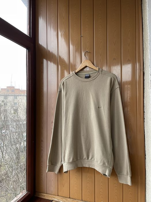 Nike Vintage Nike Sweatshirt Beige Y2K Grailed