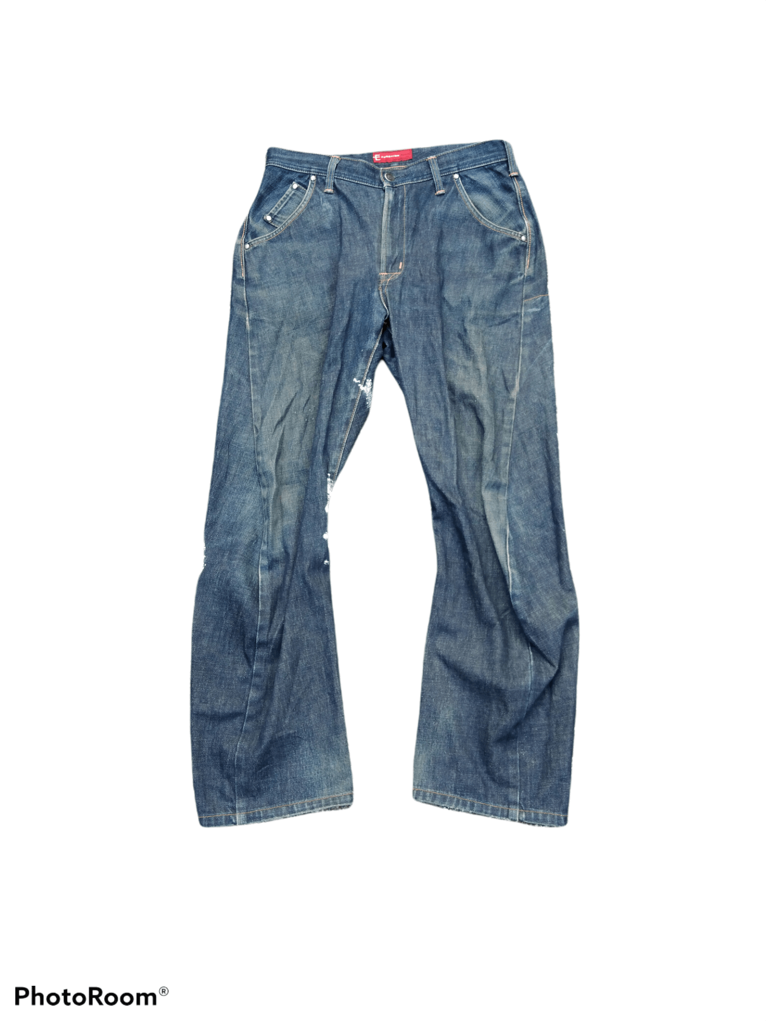 Edwin CURVE🔥MADE IN JAPAN SPLATTER E FUNCTION PANTS Size US 31 - 2 Thumbnail