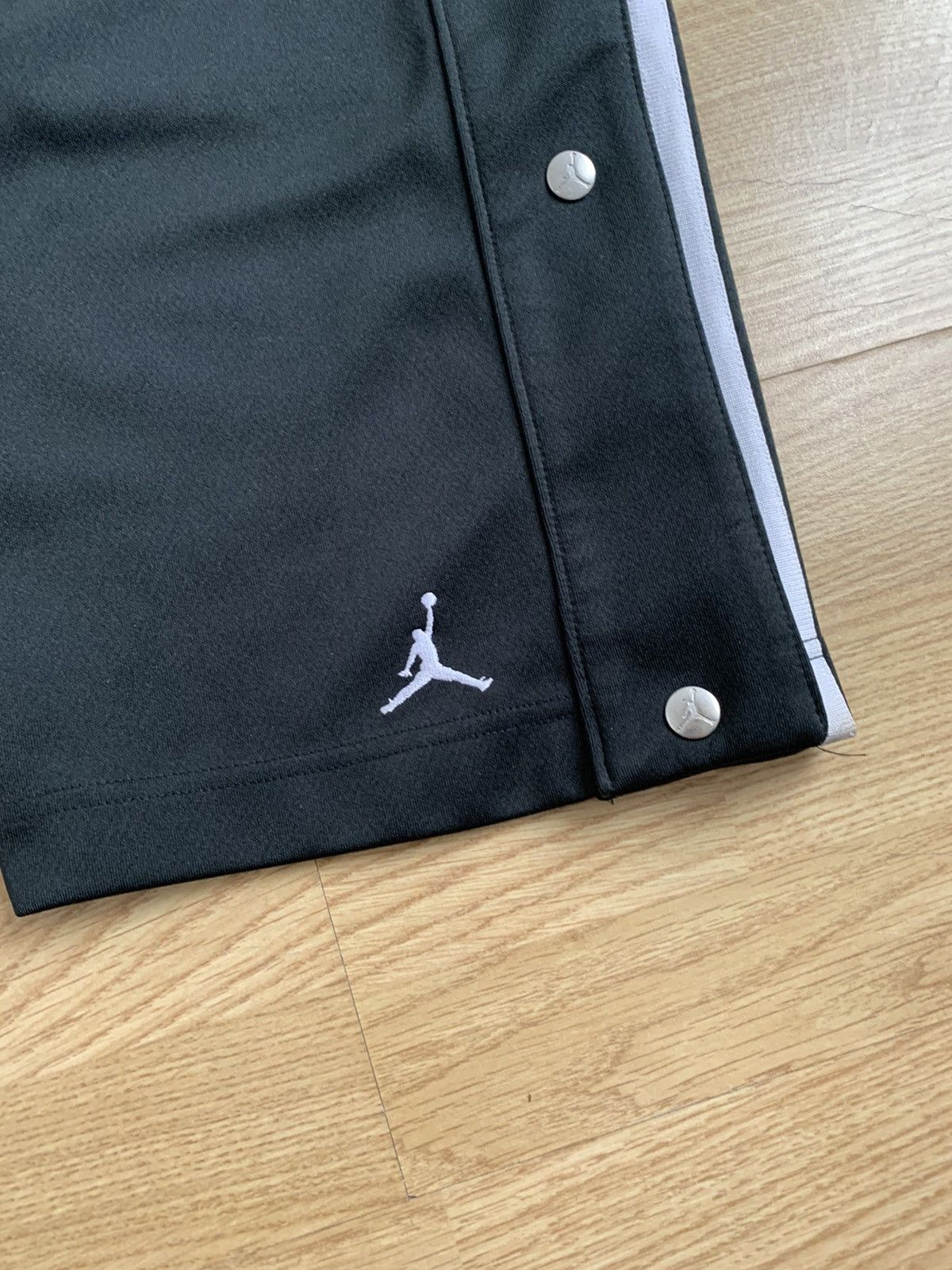 Jordan Brand × Nike × Vintage Vintage y2k Nike Jordan Black Track Pants Buttons Jumpman Size US 34 / EU 50 - 3 Thumbnail