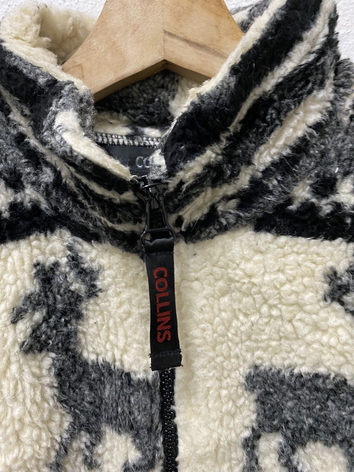 Designer × Japanese Brand × Vintage VINTAGE JAPANESE COLLINS DEER PRINTED FLEECE JACKET Size US M / EU 48-50 / 2 - 7 Thumbnail
