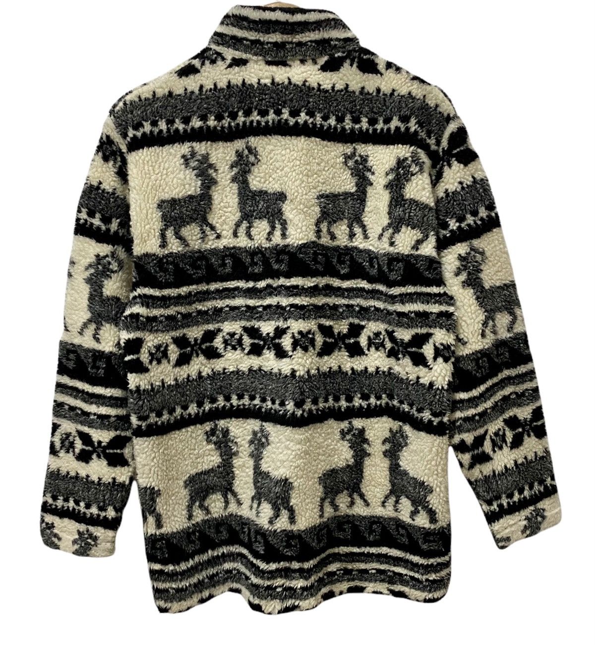 Designer × Japanese Brand × Vintage VINTAGE JAPANESE COLLINS DEER PRINTED FLEECE JACKET Size US M / EU 48-50 / 2 - 2 Thumbnail