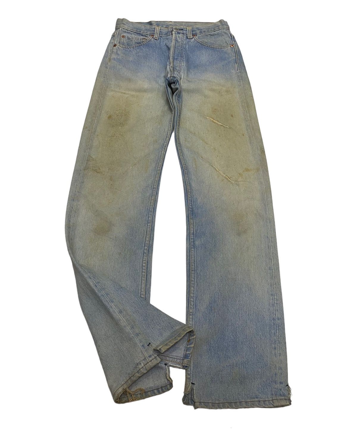 RUSTY🔥VTG LEVIS 501 MADE IN USA 🇺🇸 DISTRESSED DENIM JEANS
