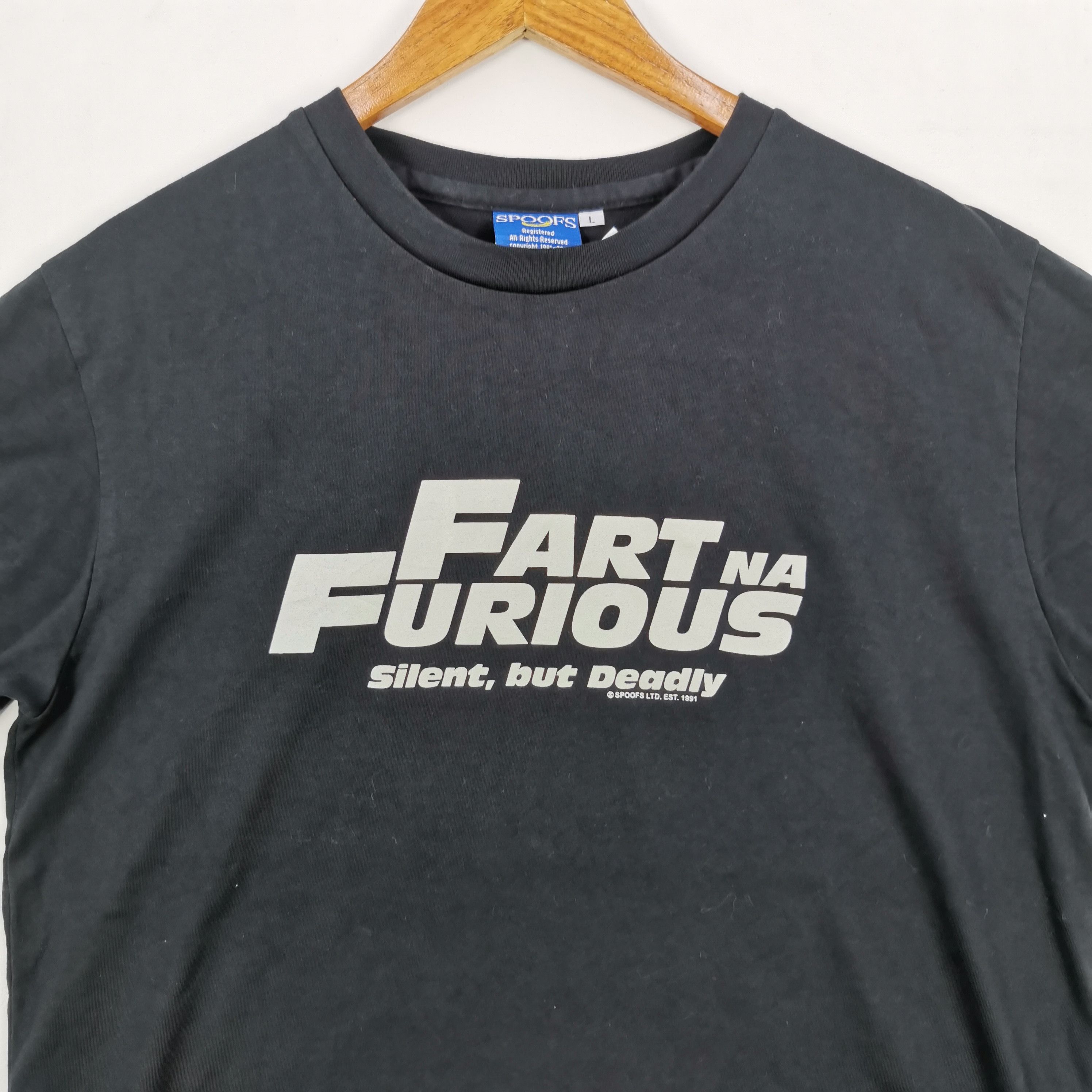 Vintage Vintage Fart and Furious T Shirt Movie Humor Crewneck Tee Size US L / EU 52-54 / 3 - 3 Thumbnail