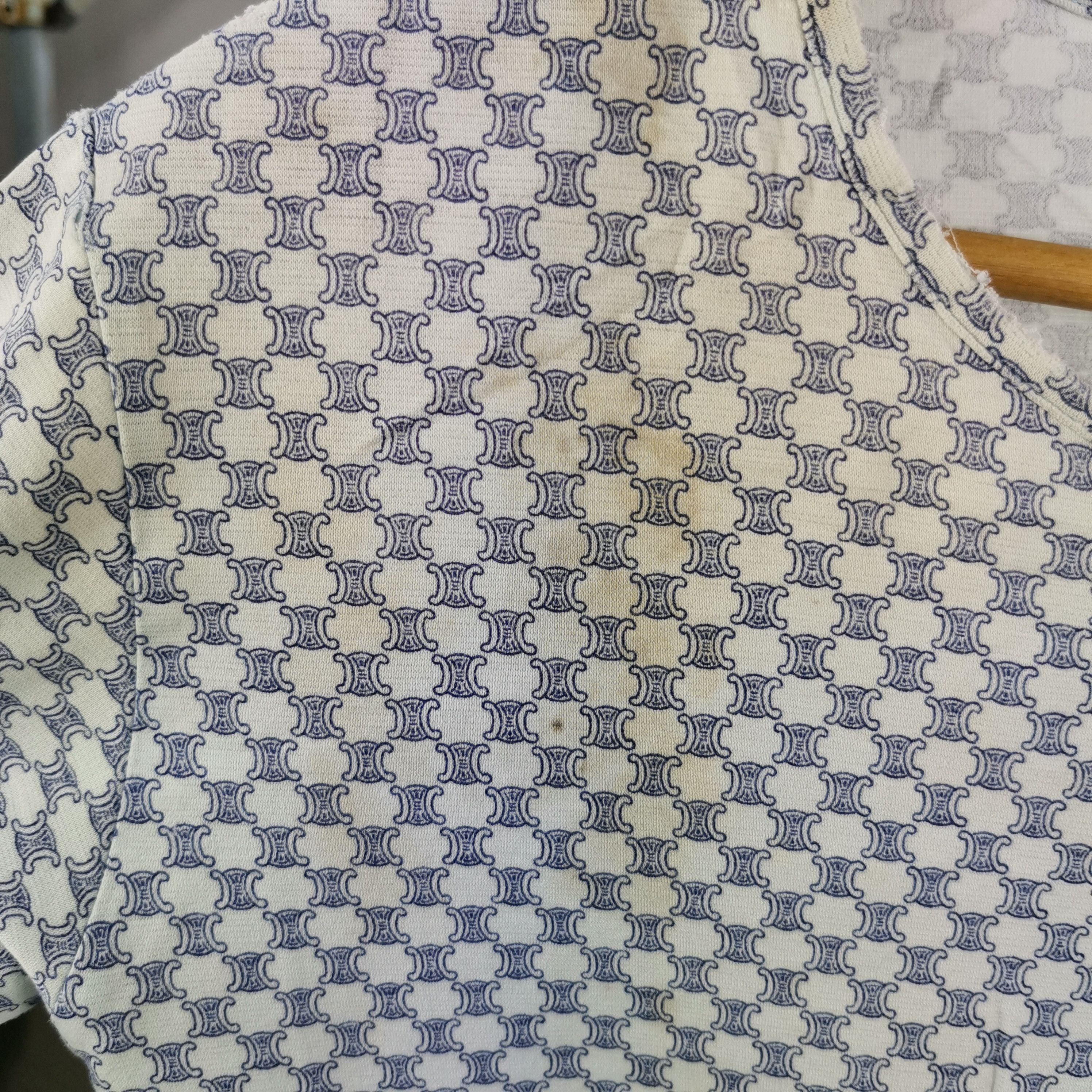 Celine Vintage Celine T Shirt Celine Paris Monogram Tee Size US M / EU 48-50 / 2 - 6 Thumbnail
