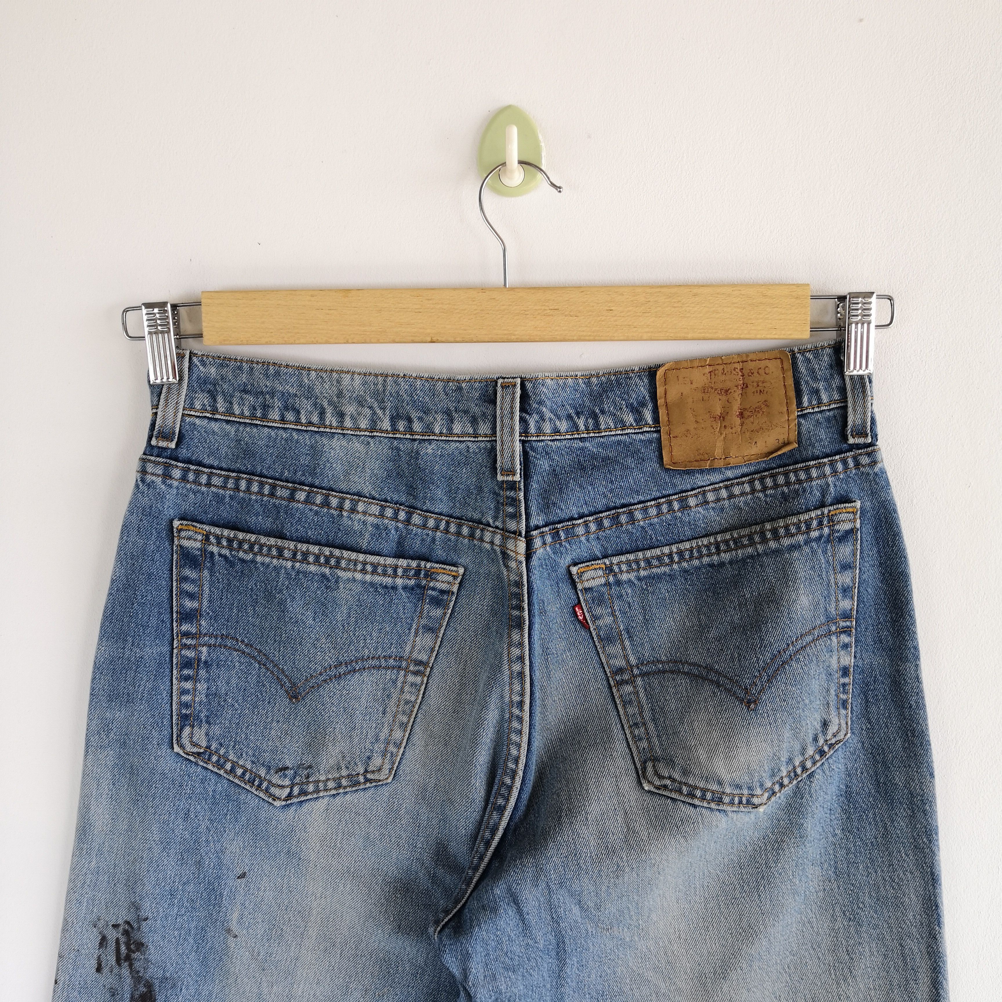 Levi's Vintage Levi's Paint Splatter Jeans Levis Faded Denim Size US 30 / EU 46 - 6 Thumbnail
