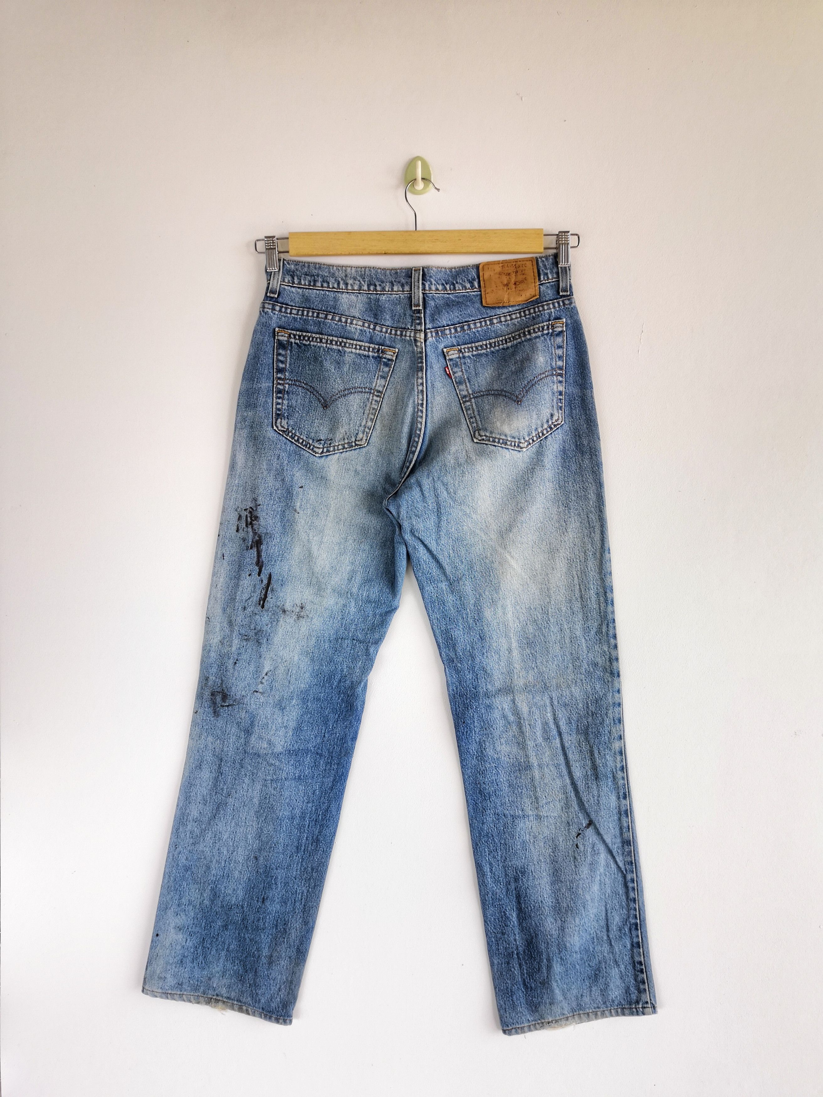 Levi's Vintage Levi's Paint Splatter Jeans Levis Faded Denim Size US 30 / EU 46 - 2 Thumbnail