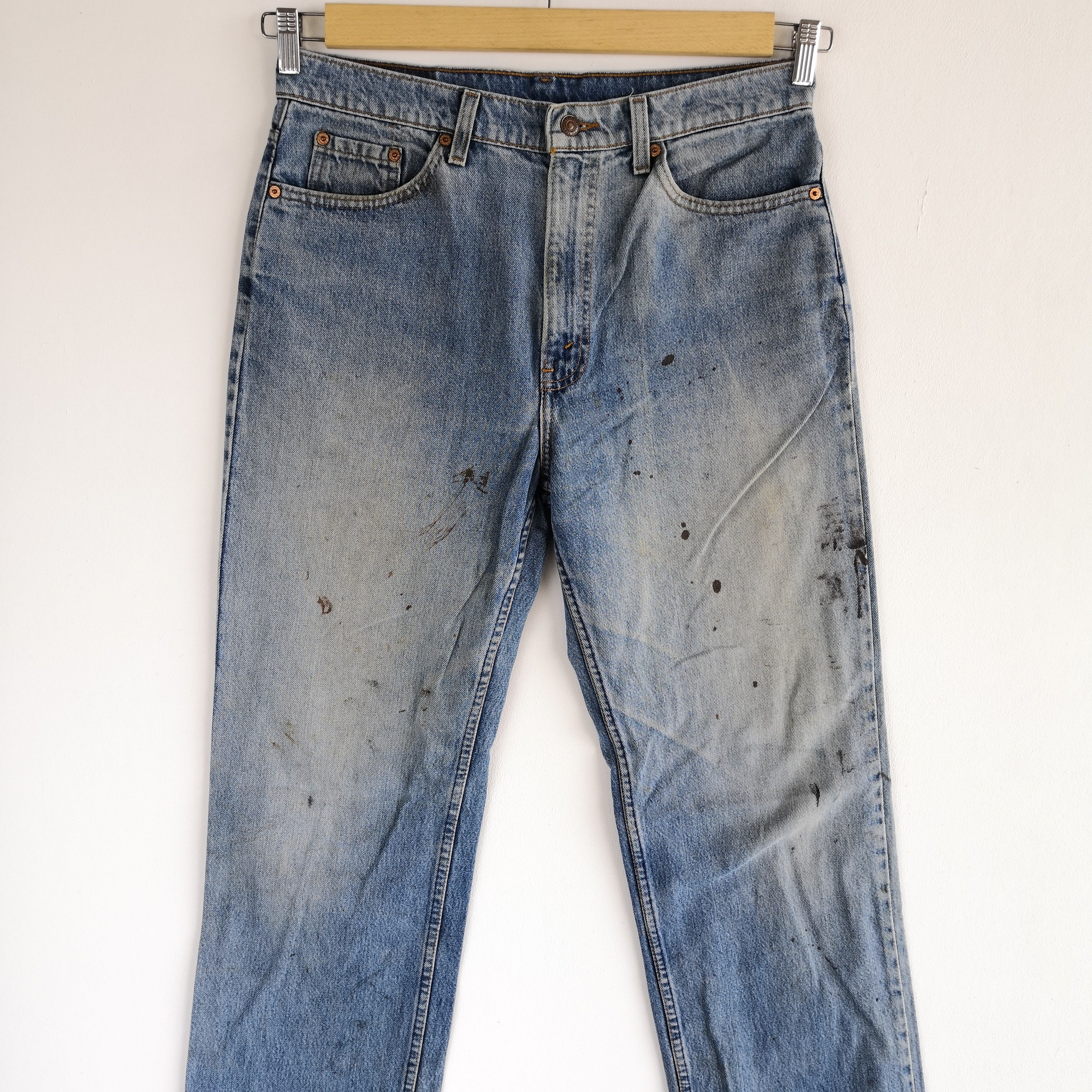 Levi's Vintage Levi's Paint Splatter Jeans Levis Faded Denim Size US 30 / EU 46 - 5 Thumbnail