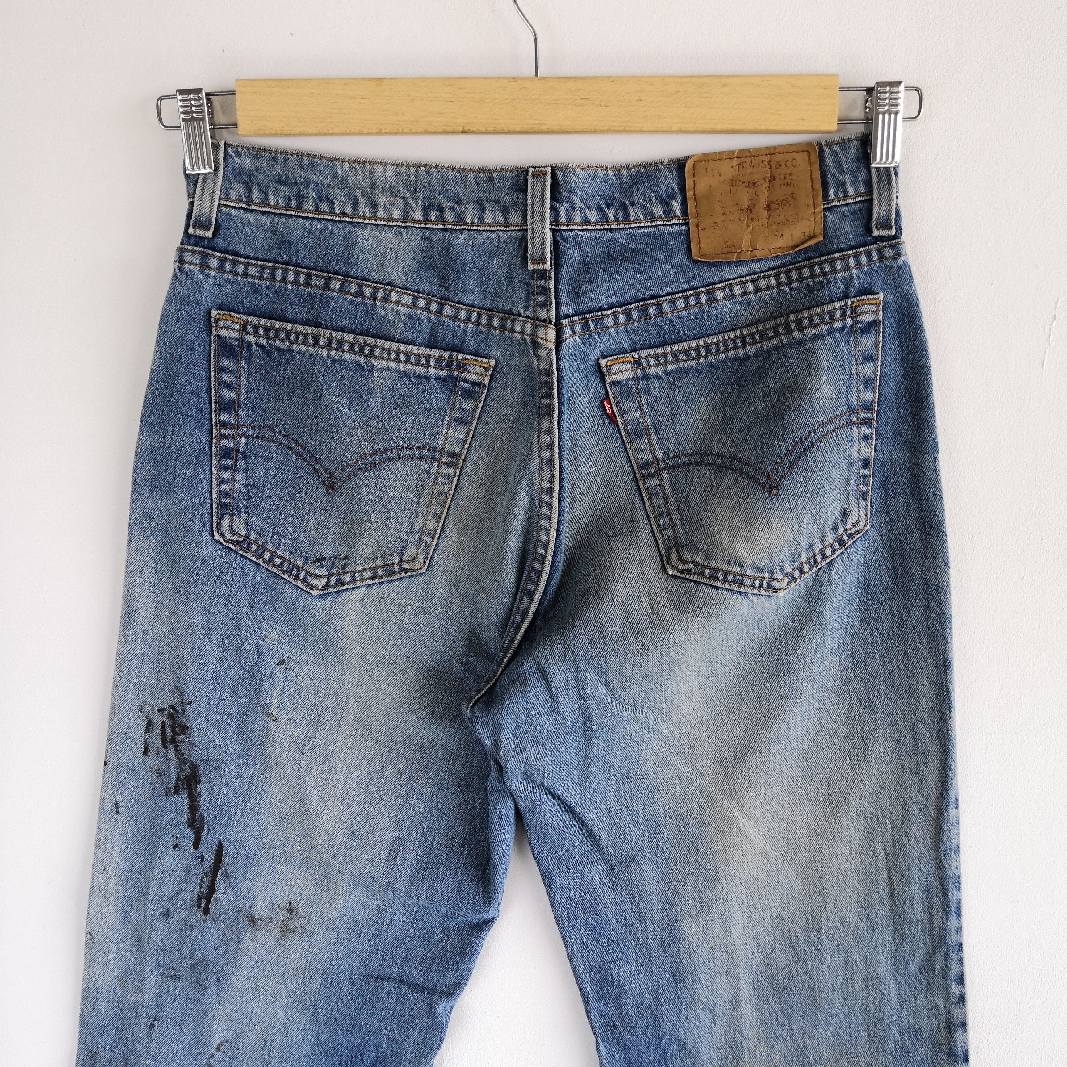 Levi's Vintage Levi's Paint Splatter Jeans Levis Faded Denim Size US 30 / EU 46 - 7 Thumbnail