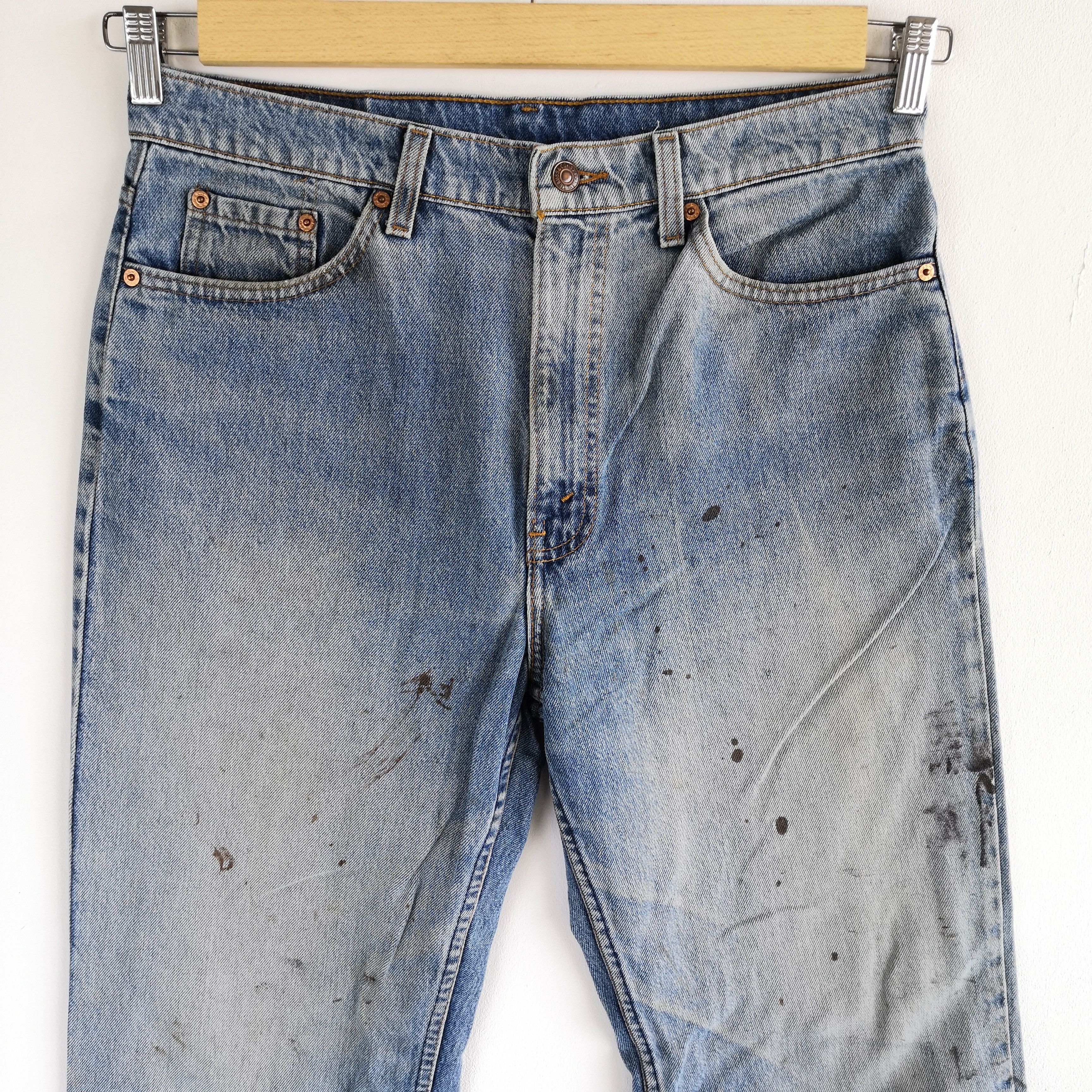 Levi's Vintage Levi's Paint Splatter Jeans Levis Faded Denim Size US 30 / EU 46 - 4 Thumbnail