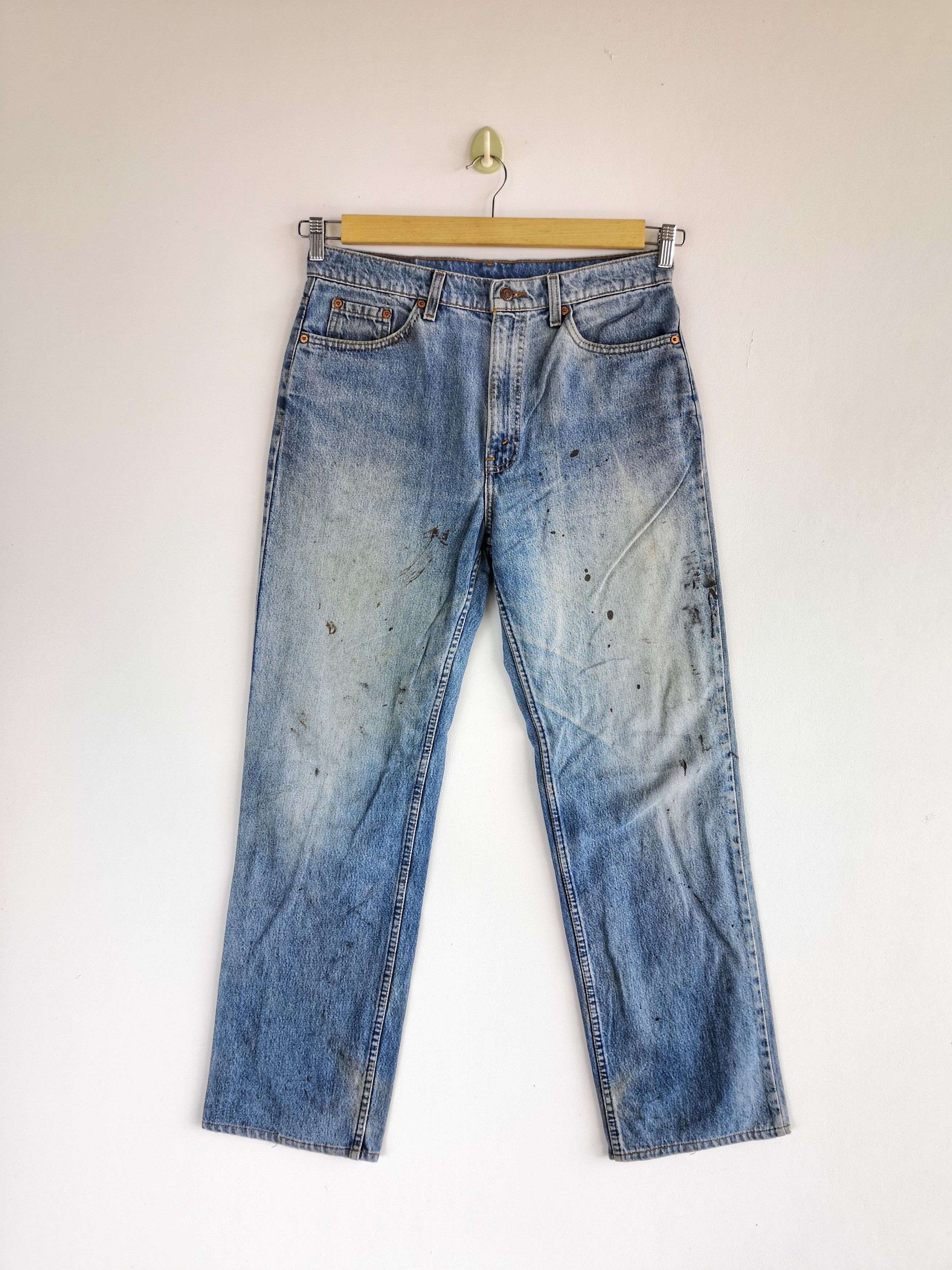 Vintage Vintage Levi's Paint Splatter Jeans Levis Faded Denim Grailed