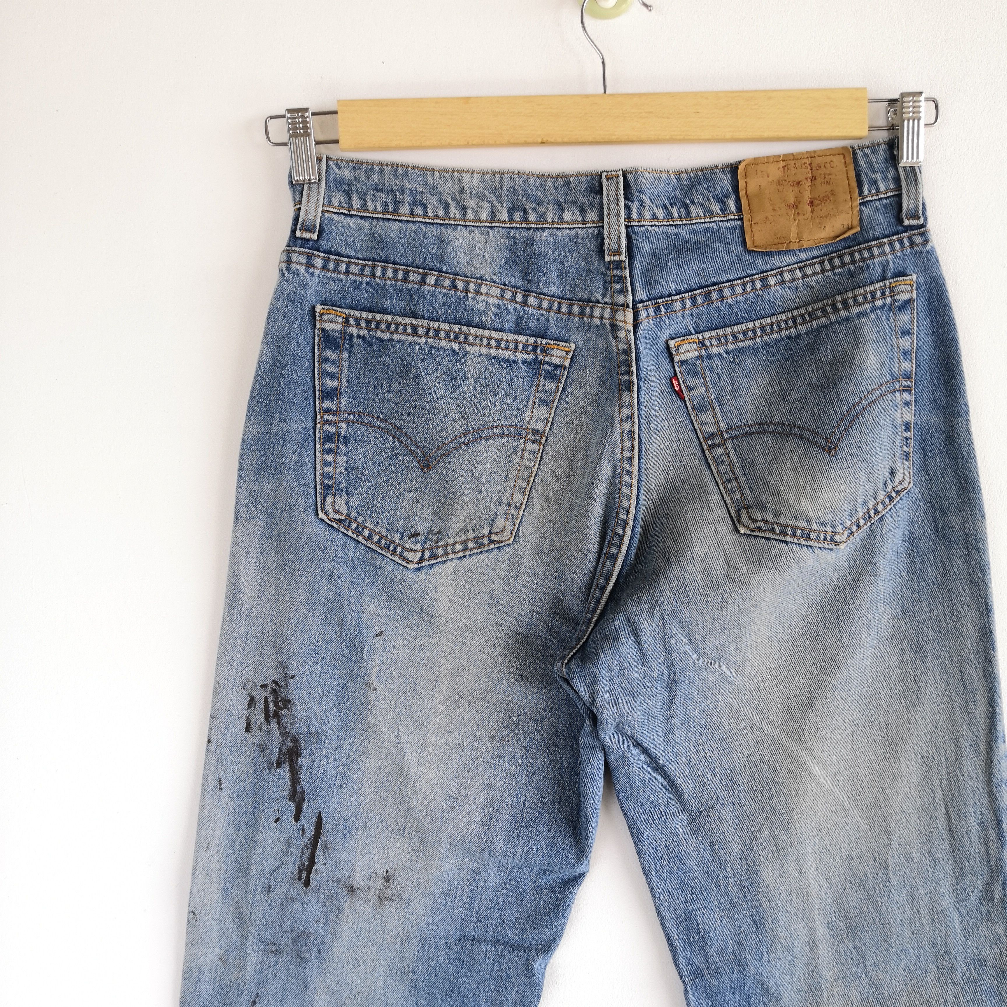 Levi's Vintage Levi's Paint Splatter Jeans Levis Faded Denim Size US 30 / EU 46 - 9 Thumbnail