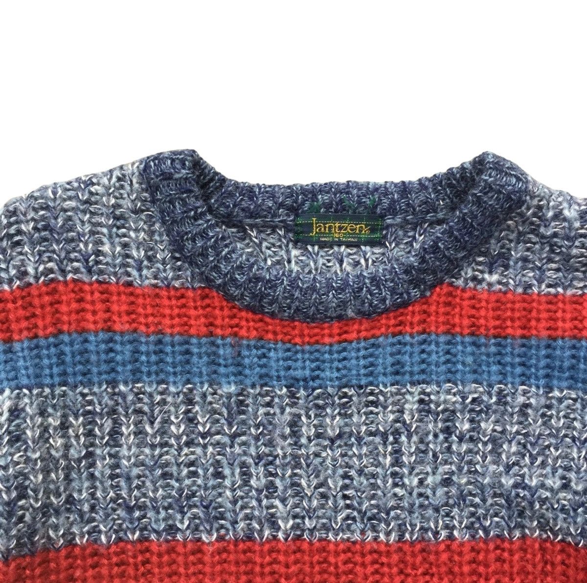Jantzen Vintage Stripe Knit Sweater Size US M / EU 48-50 / 2 - 2 Thumbnail