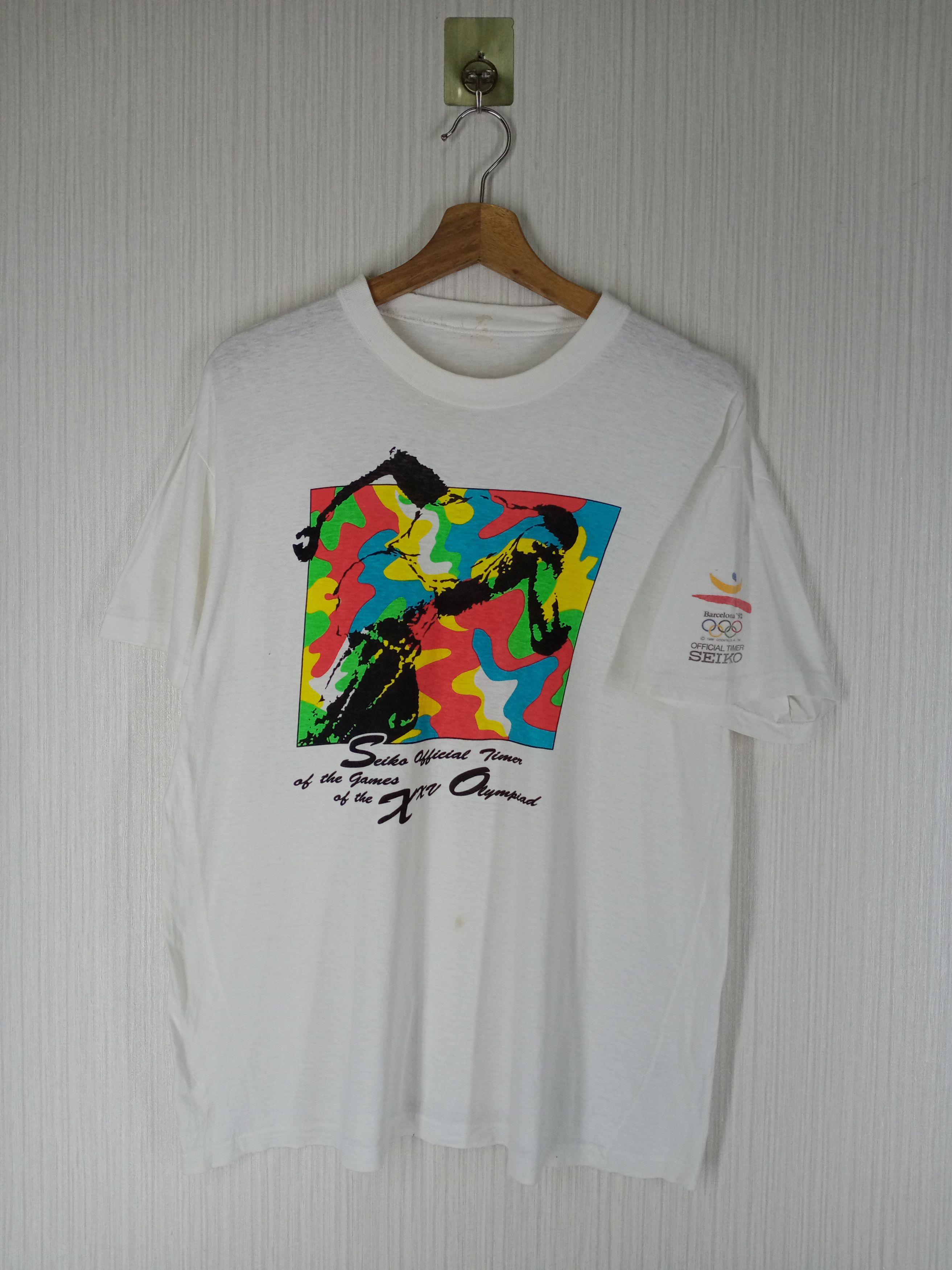 Seiko Vintage 1992 Seiko Barcelona Olympic Games Tee Size US L / EU 52-54 / 3 - 1 Thumbnail