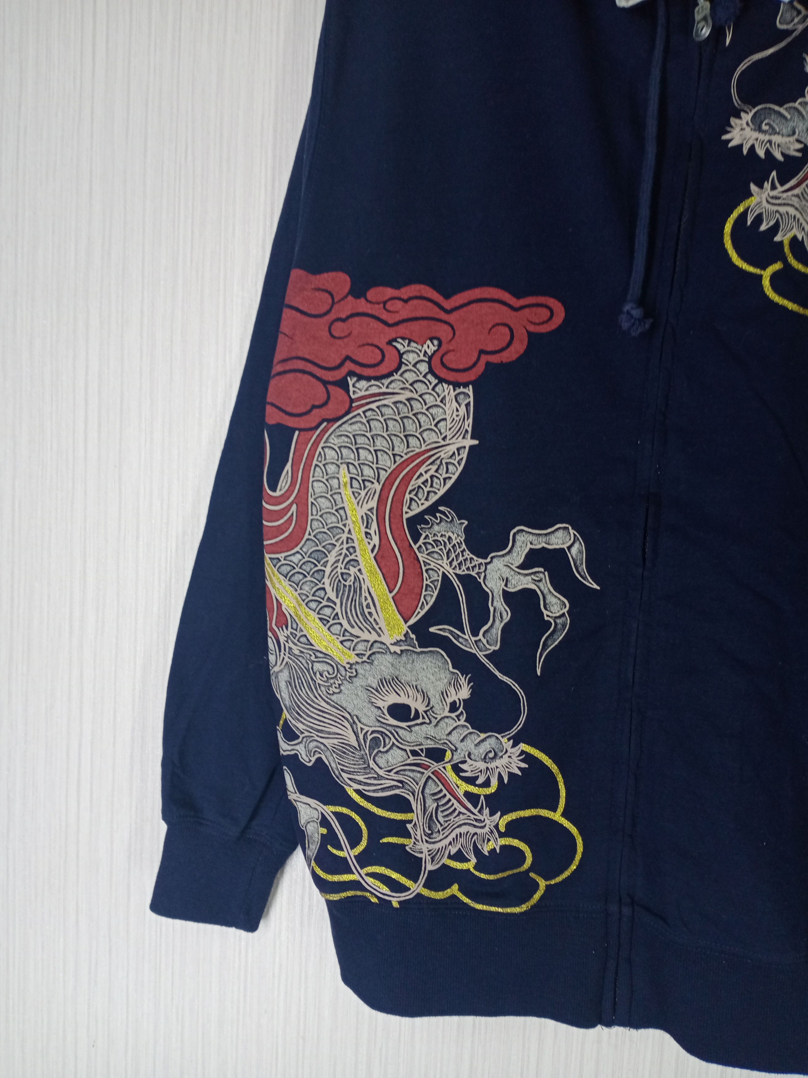 Japanese Brand STRANGE HEAVEN DRAGON SUKAJAN HOODIE ZIPPER SWEATSHIRT Size US L / EU 52-54 / 3 - 2 Thumbnail