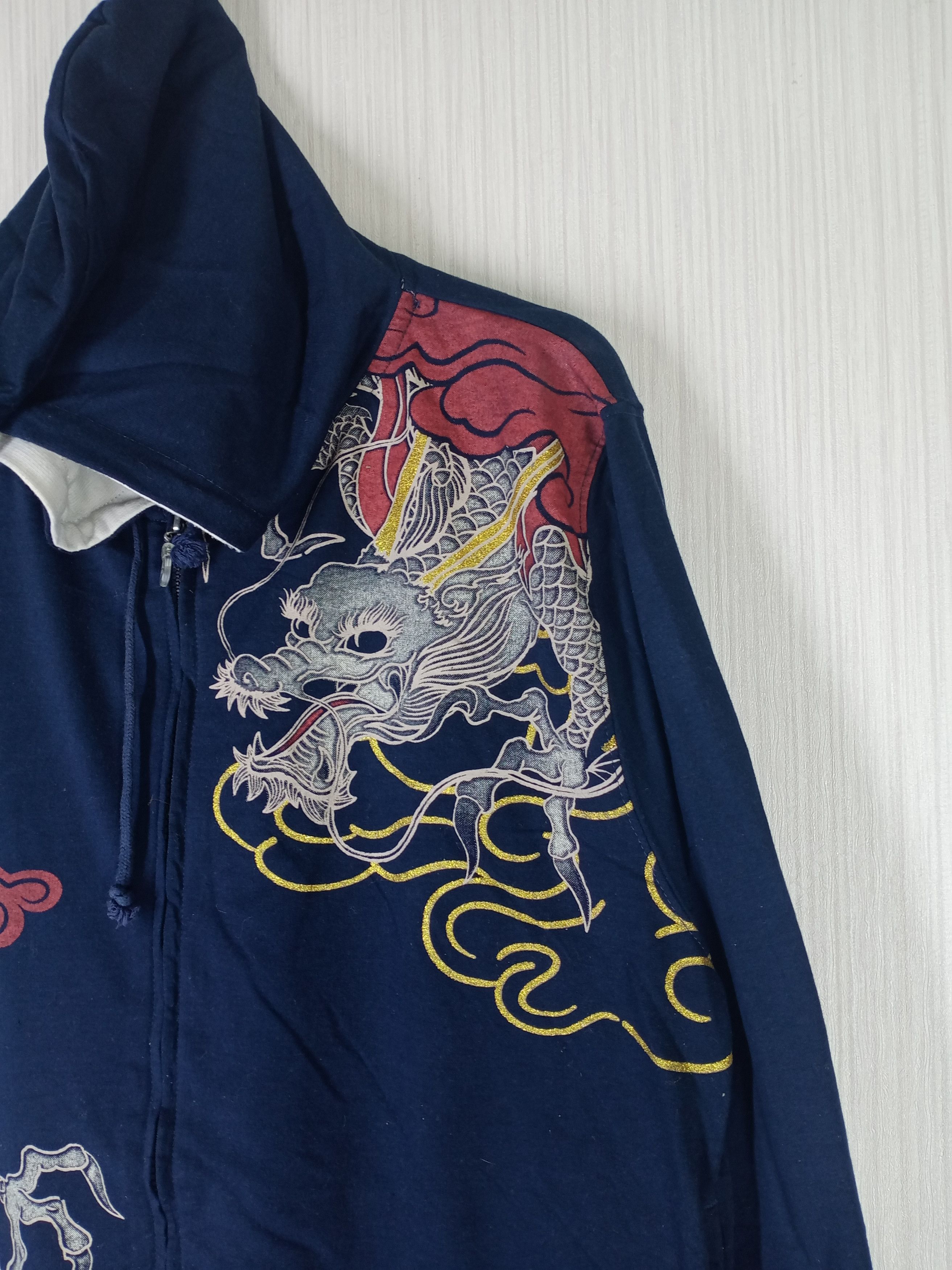 Japanese Brand STRANGE HEAVEN DRAGON SUKAJAN HOODIE ZIPPER SWEATSHIRT Size US L / EU 52-54 / 3 - 3 Thumbnail
