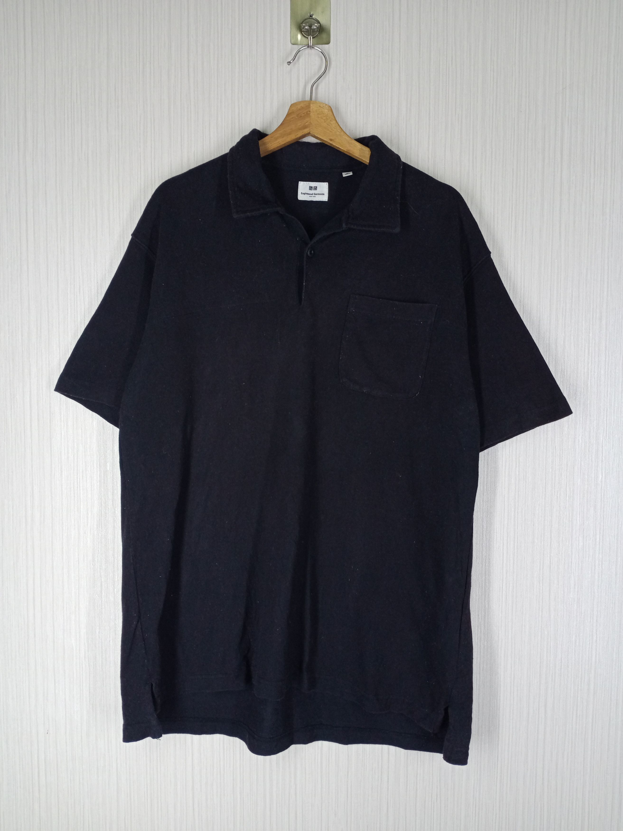 Engineered Garments × Uniqlo Engineered Garments Uniqlo Black Polo Shirt Size XL Size US XL / EU 56 / 4 - 1 Thumbnail