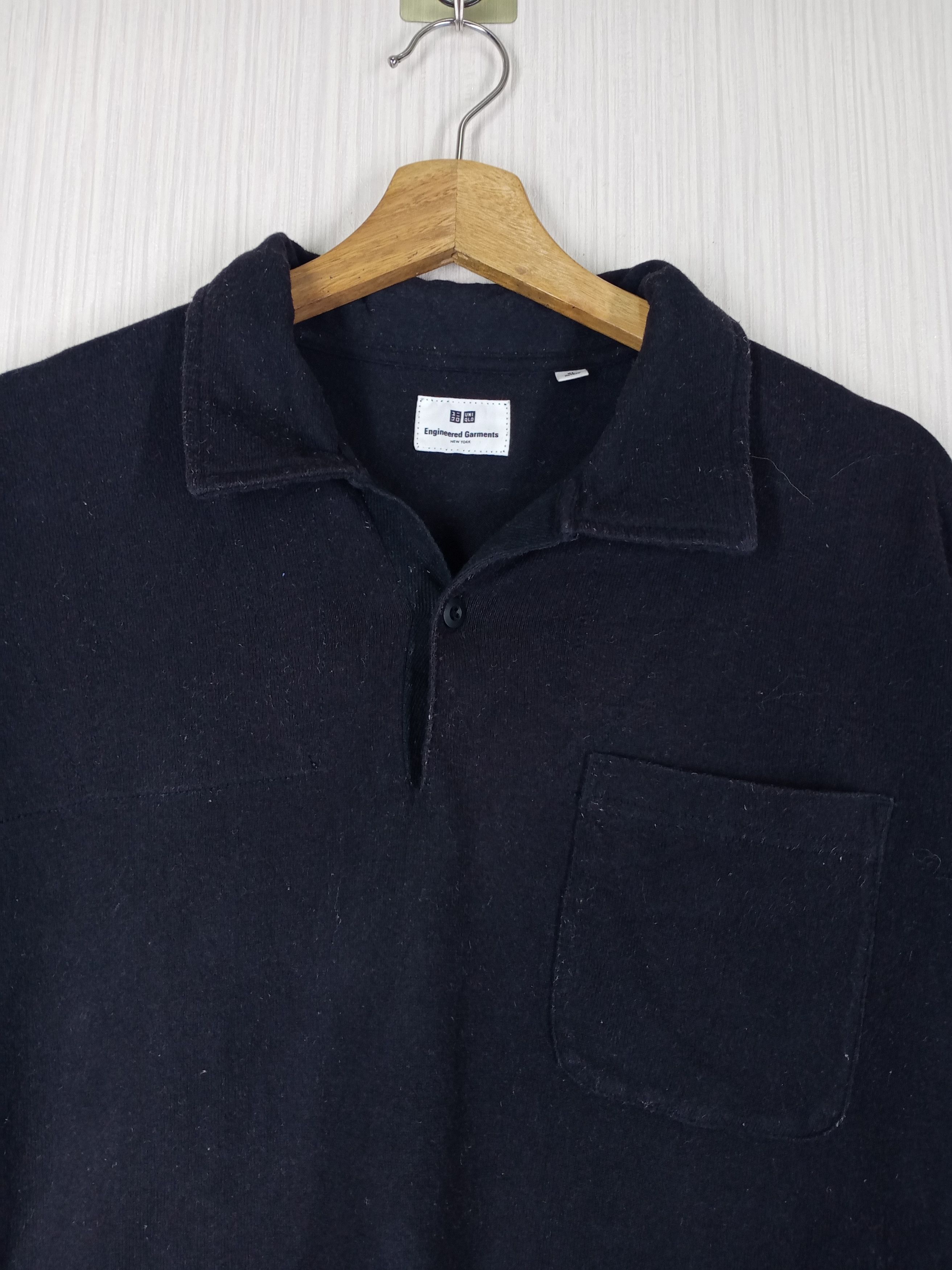 Engineered Garments × Uniqlo Engineered Garments Uniqlo Black Polo Shirt Size XL Size US XL / EU 56 / 4 - 2 Thumbnail
