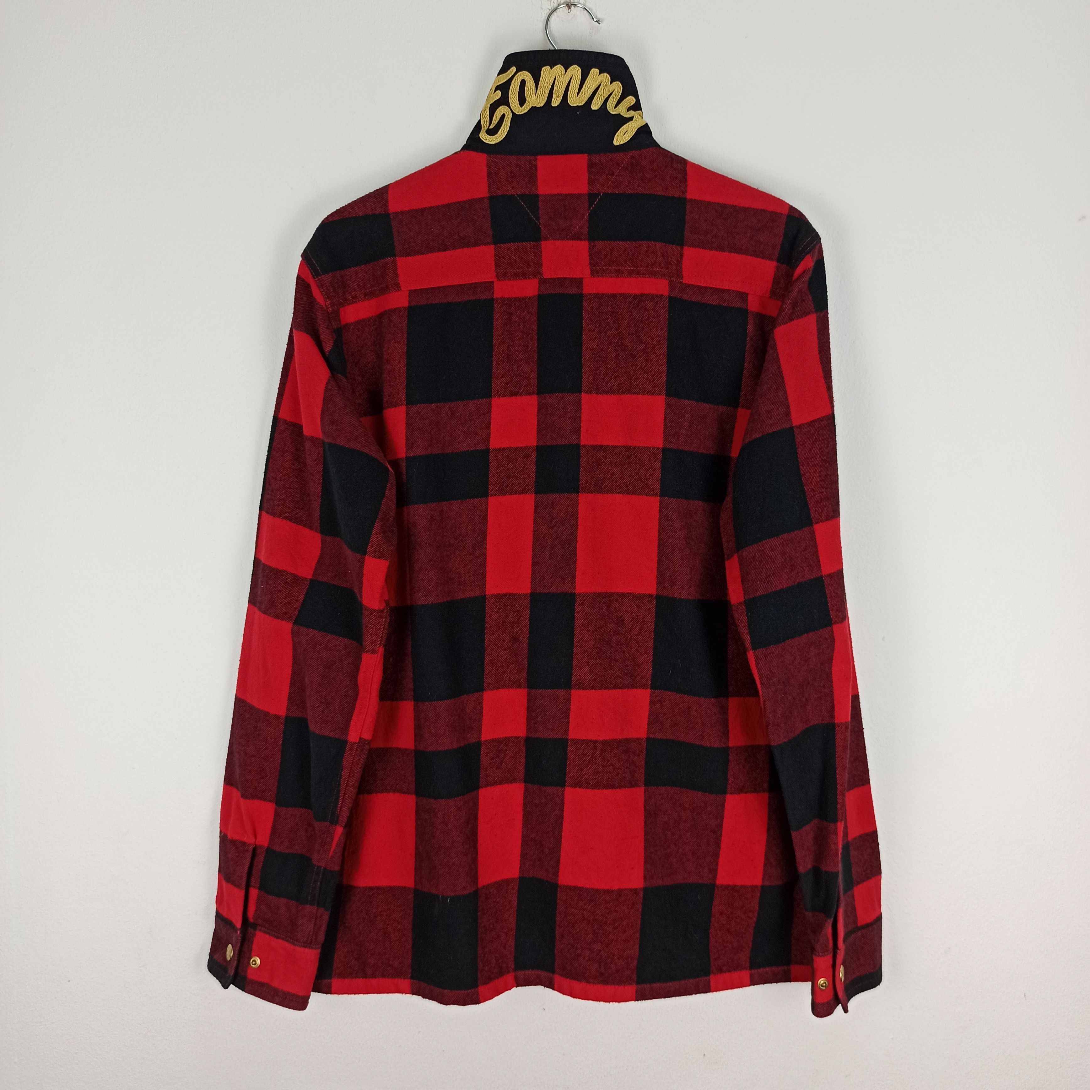 Tommy Hilfiger 🔥STEALS🔥 Rare TOMMY Sherpa Lined Flannel Shirt Jacket Size US XL / EU 56 / 4 - 7 Thumbnail