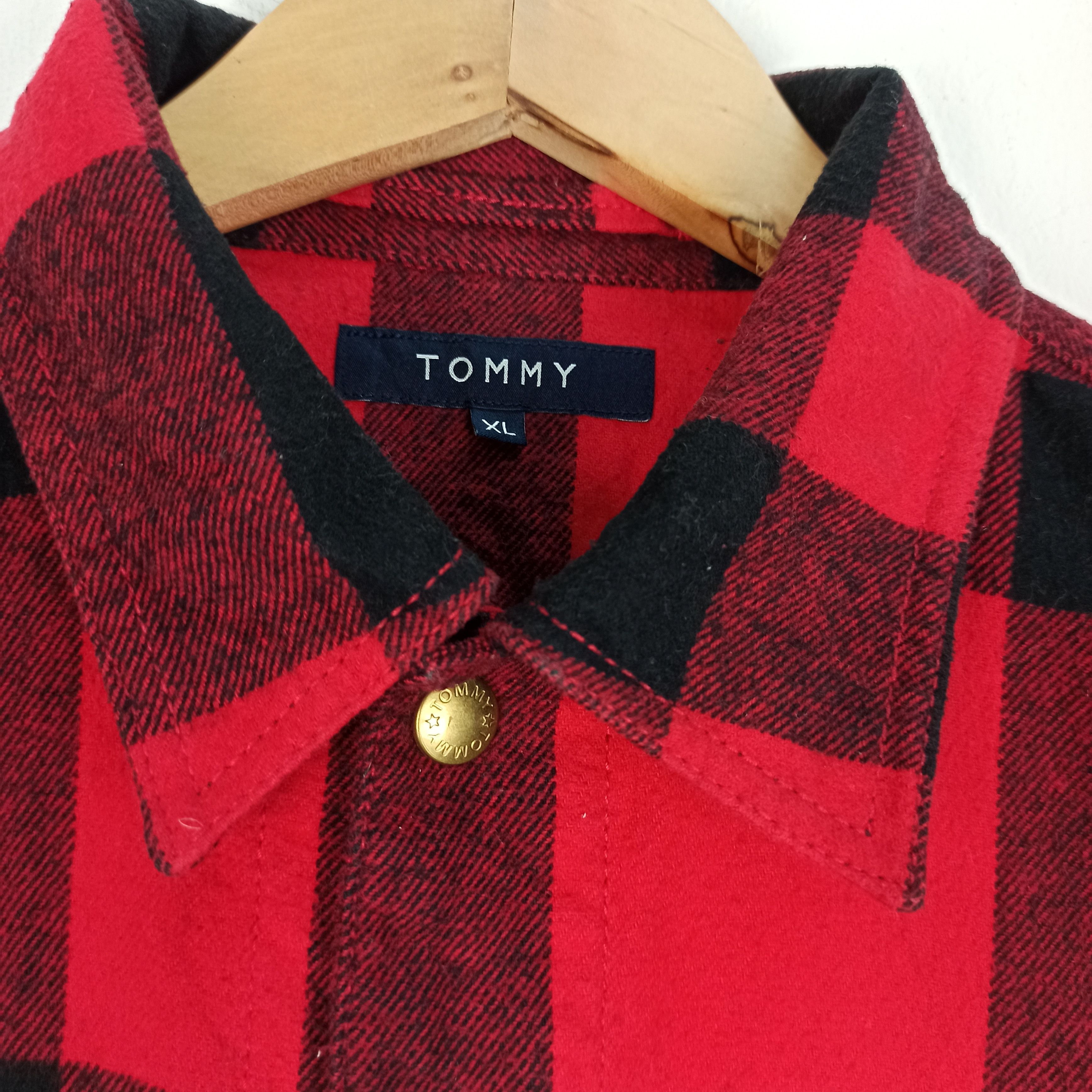 Tommy Hilfiger 🔥STEALS🔥 Rare TOMMY Sherpa Lined Flannel Shirt Jacket Size US XL / EU 56 / 4 - 12 Thumbnail