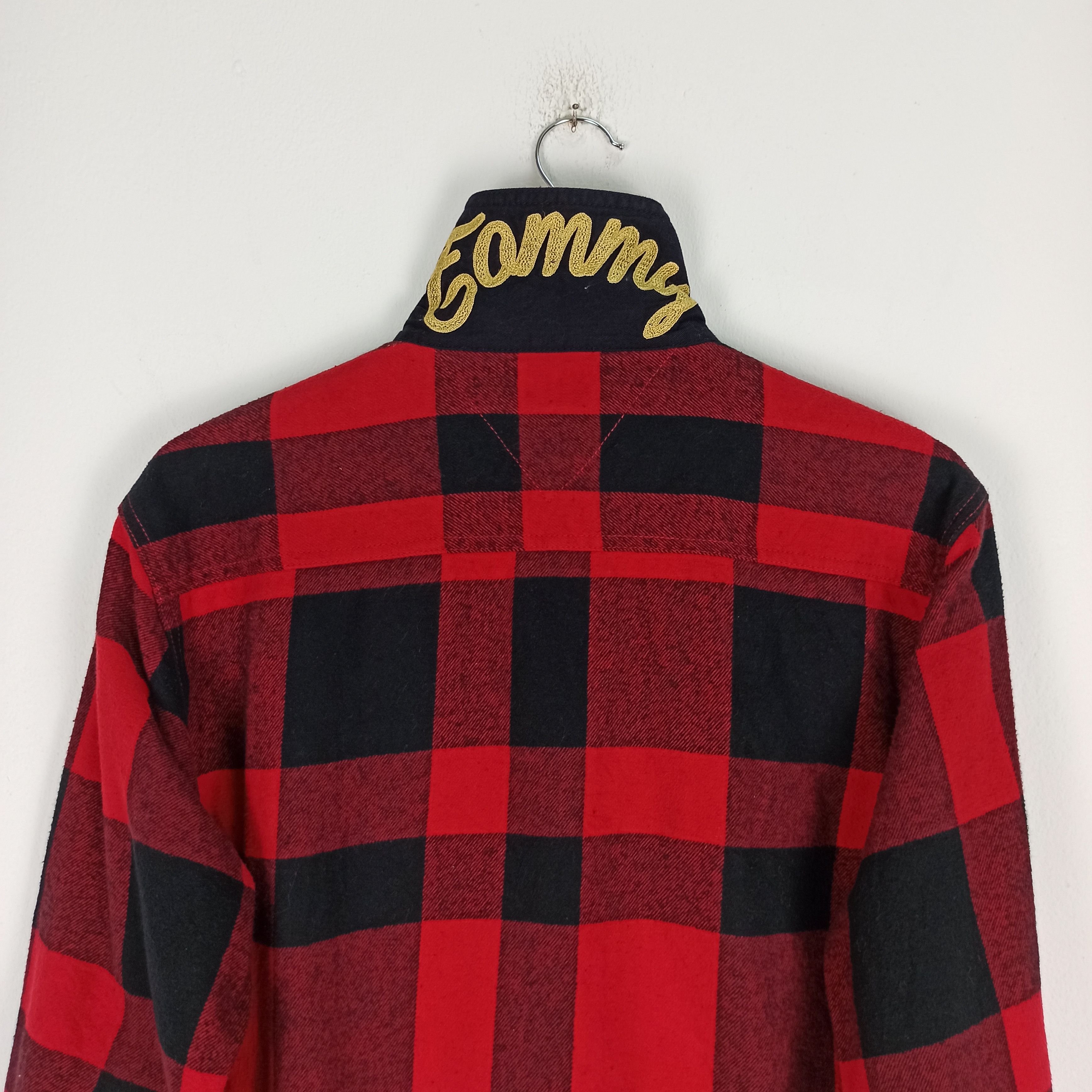 Tommy Hilfiger 🔥STEALS🔥 Rare TOMMY Sherpa Lined Flannel Shirt Jacket Size US XL / EU 56 / 4 - 8 Thumbnail