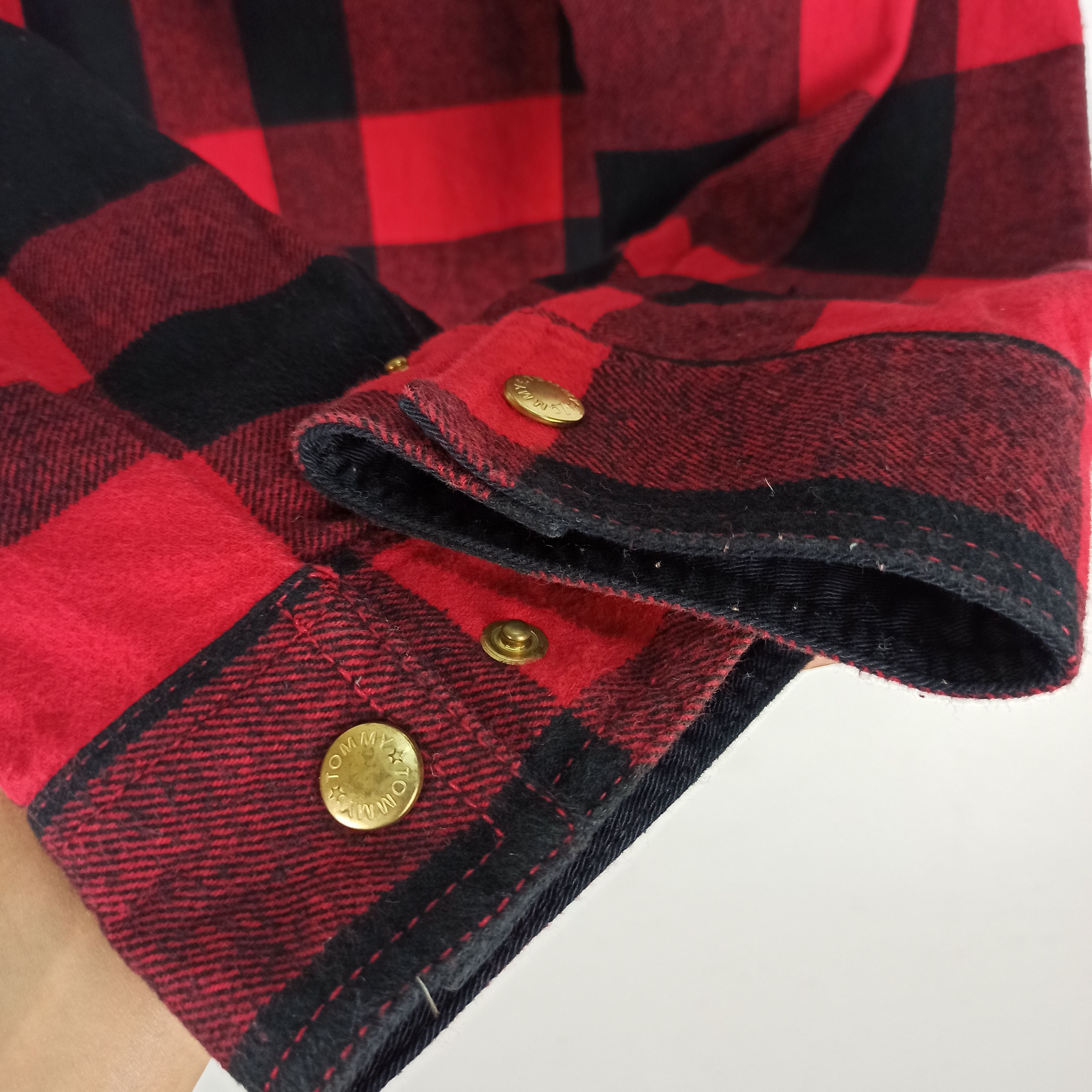 Tommy Hilfiger 🔥STEALS🔥 Rare TOMMY Sherpa Lined Flannel Shirt Jacket Size US XL / EU 56 / 4 - 10 Thumbnail