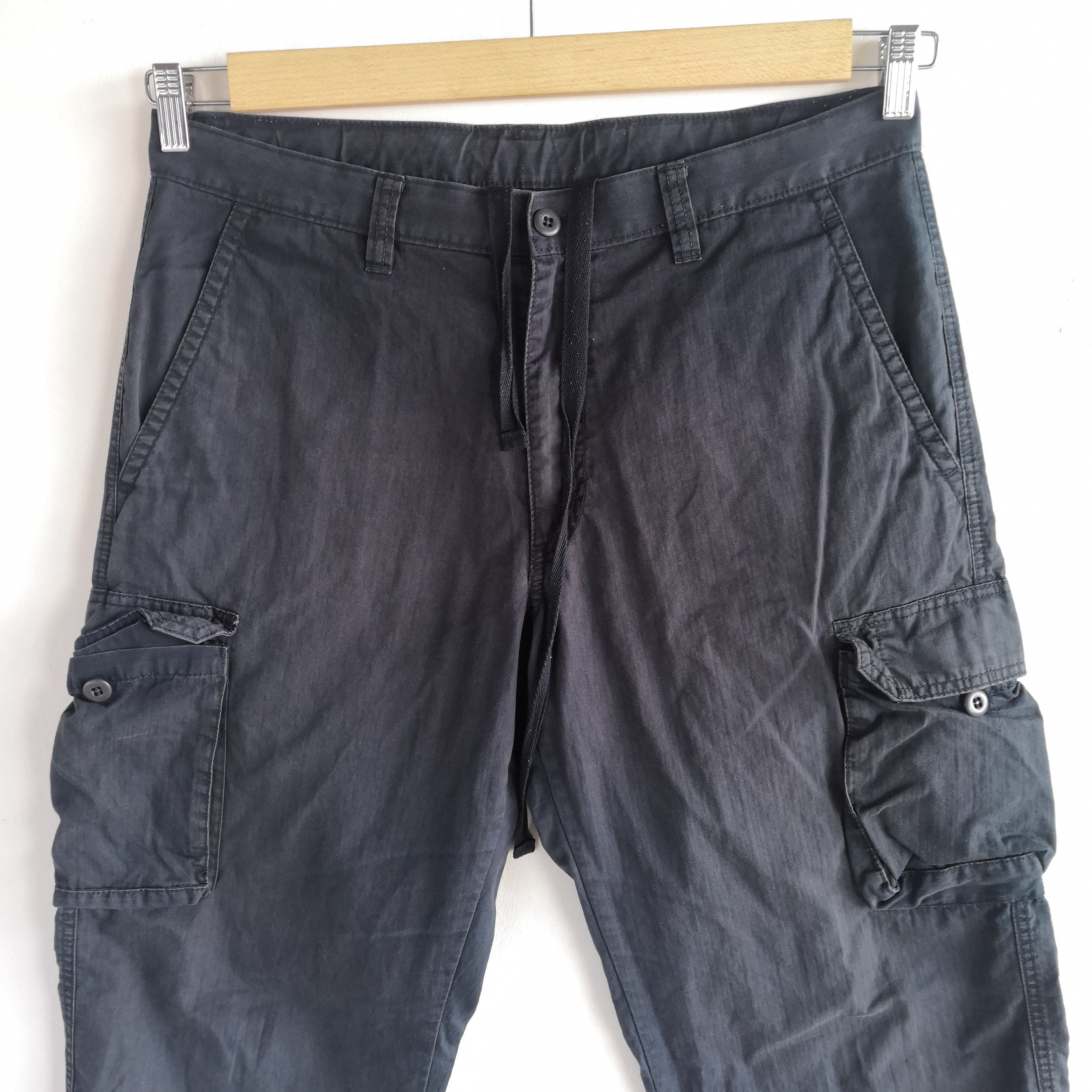 Japanese Brand × Vintage Japanese Cargo Pants Multi Pocket Tactical Fatigue Trousers Size US 34 / EU 50 - 3 Thumbnail