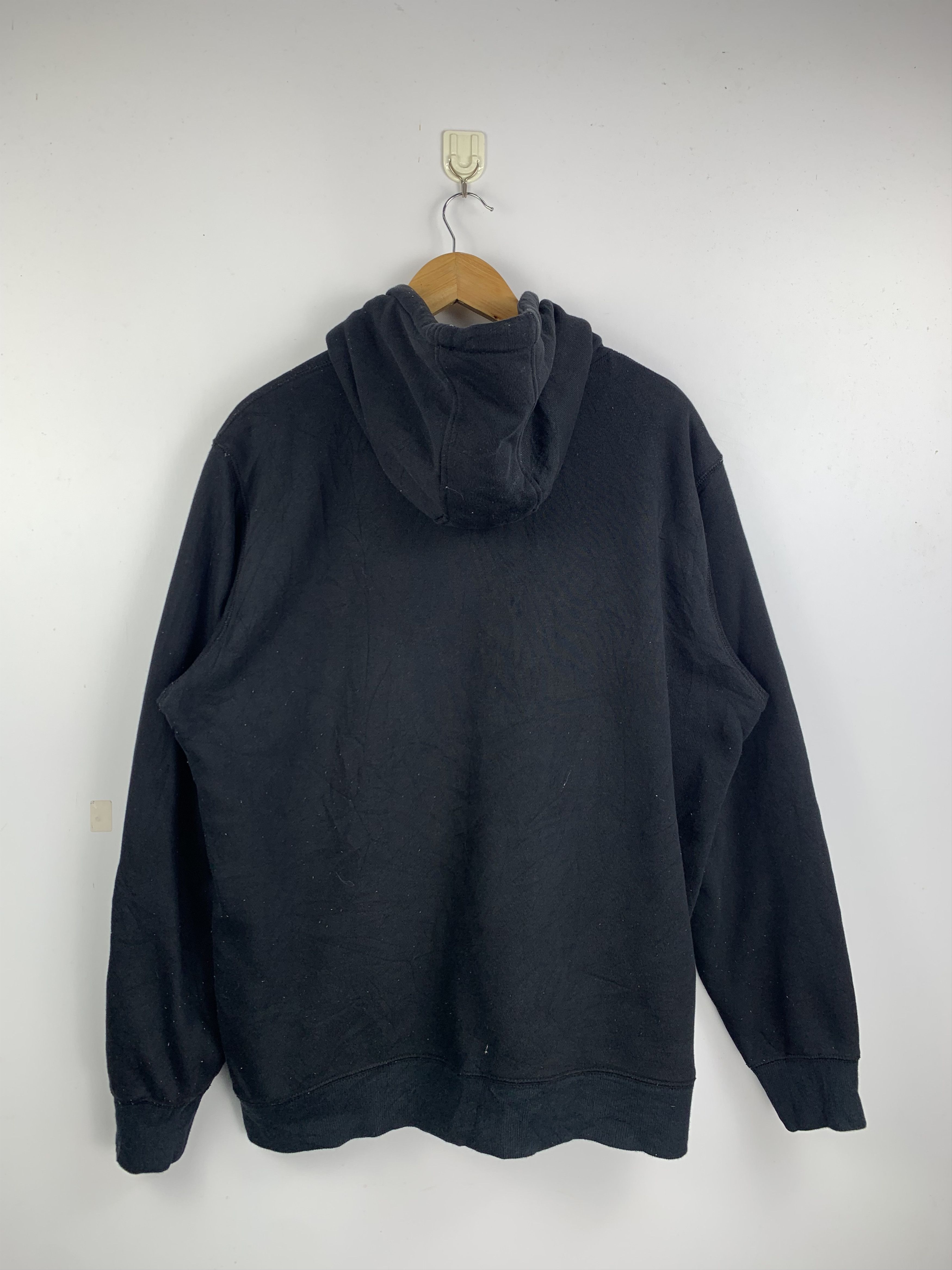 Uniqlo Vintage Uniqlo Washed Black Full-Zip Hoodie Size US XL / EU 56 / 4 - 4 Thumbnail
