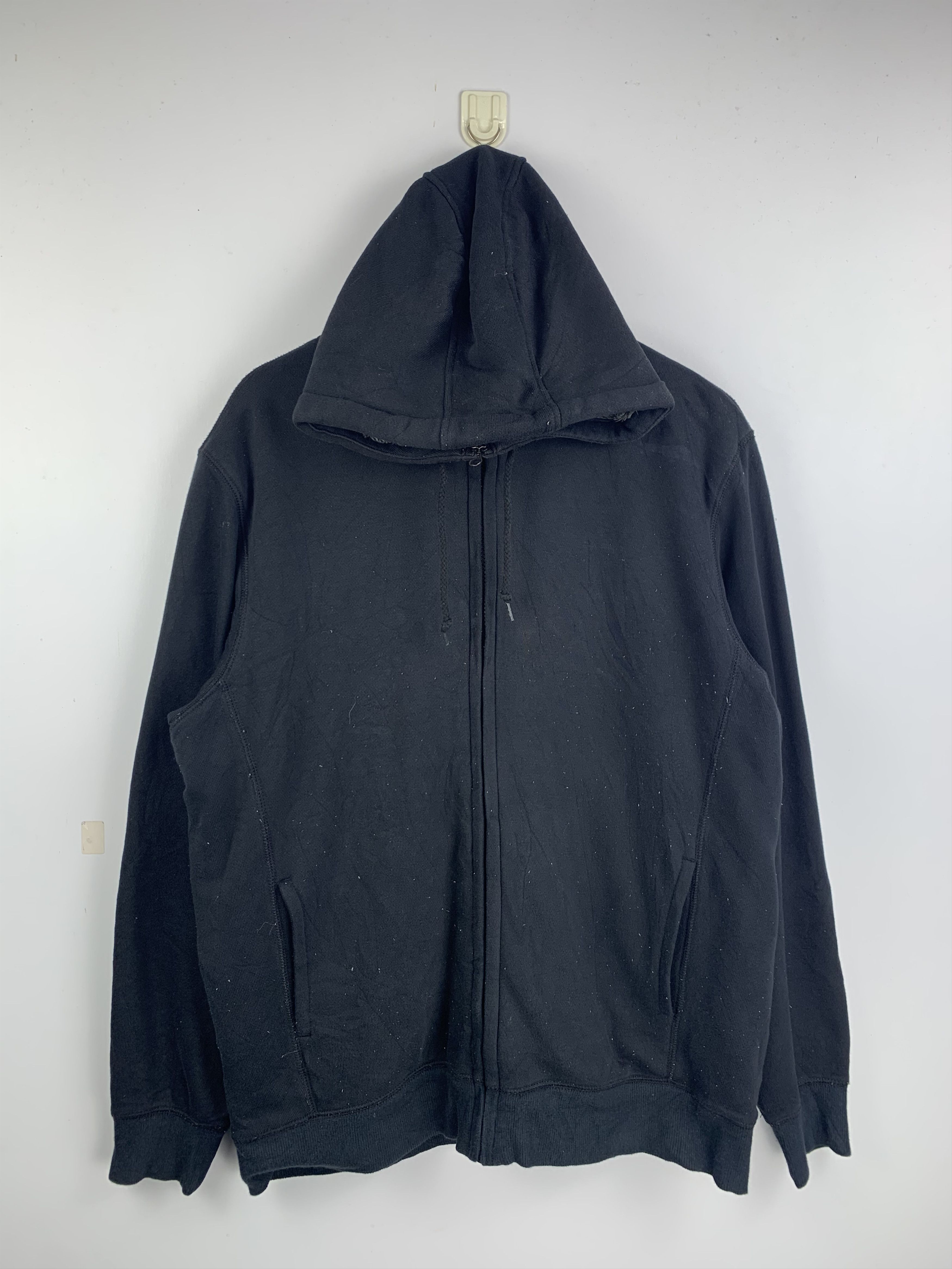 Uniqlo Vintage Uniqlo Washed Black Full-Zip Hoodie Size US XL / EU 56 / 4 - 1 Thumbnail