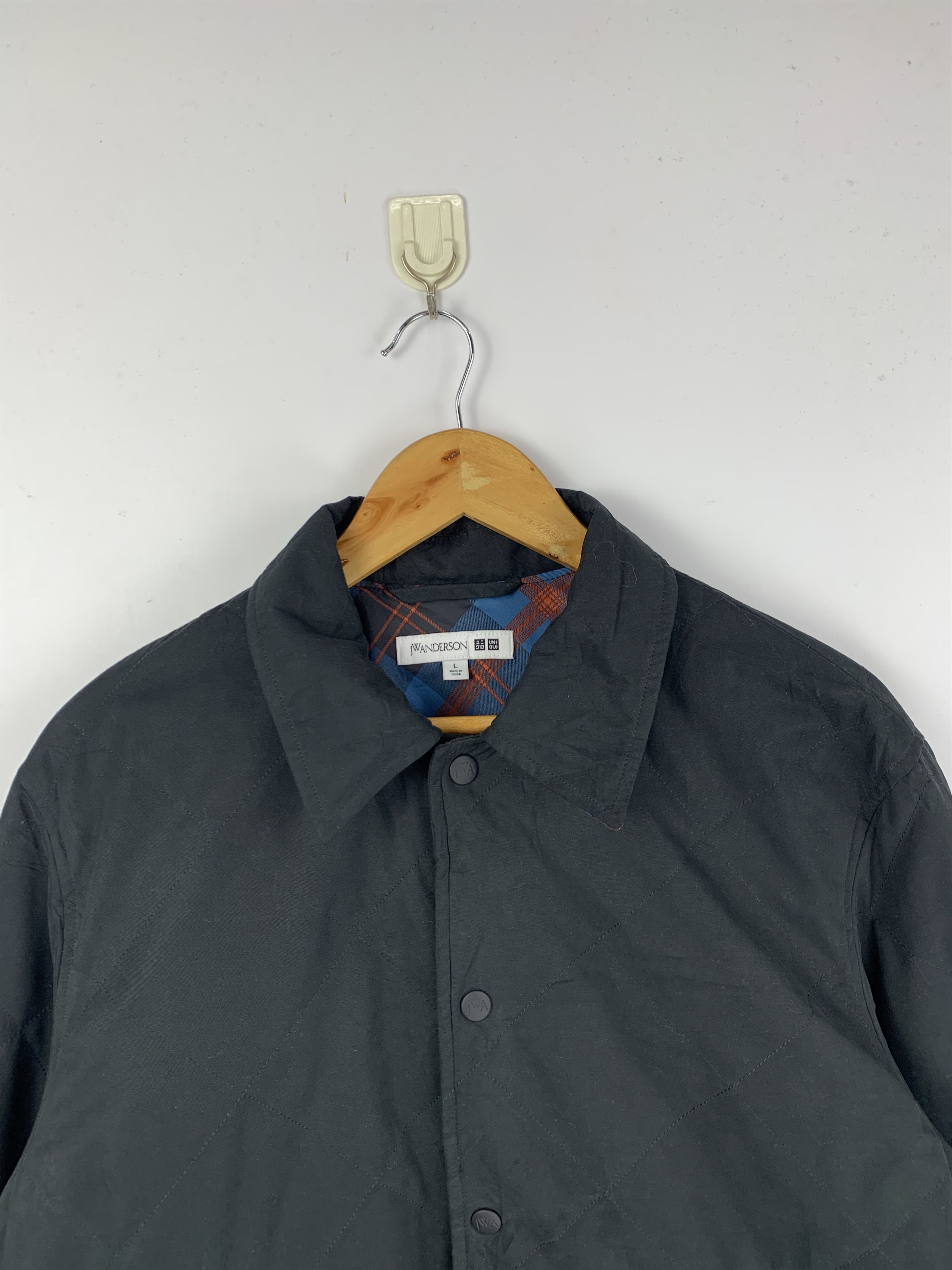 JW Anderson × Uniqlo Vintage JW Anderson x Uniqlo Quilted Black Snap Jacket Size US L / EU 52-54 / 3 - 3 Thumbnail