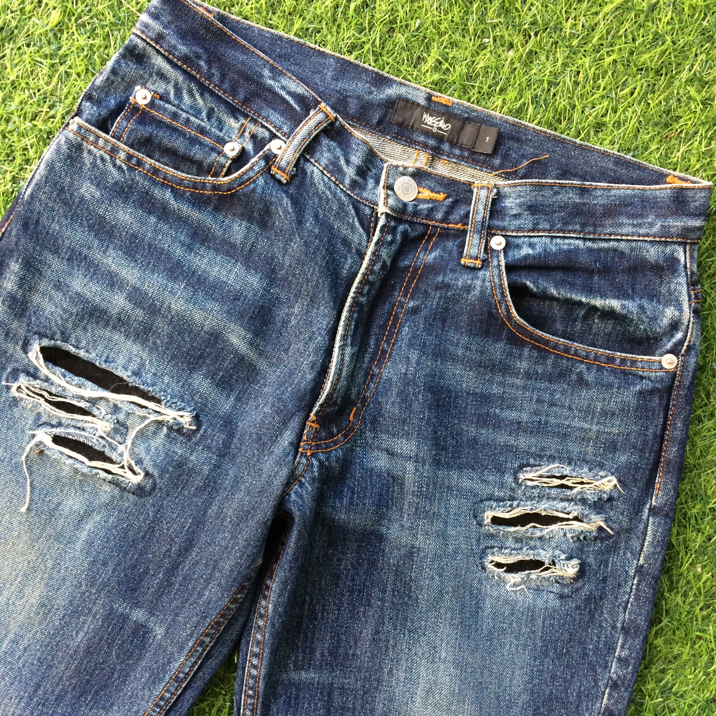 Japanese Brand Japanese Distressed Denim #D-185 Size 28" / US 6 / IT 42 - 4 Thumbnail