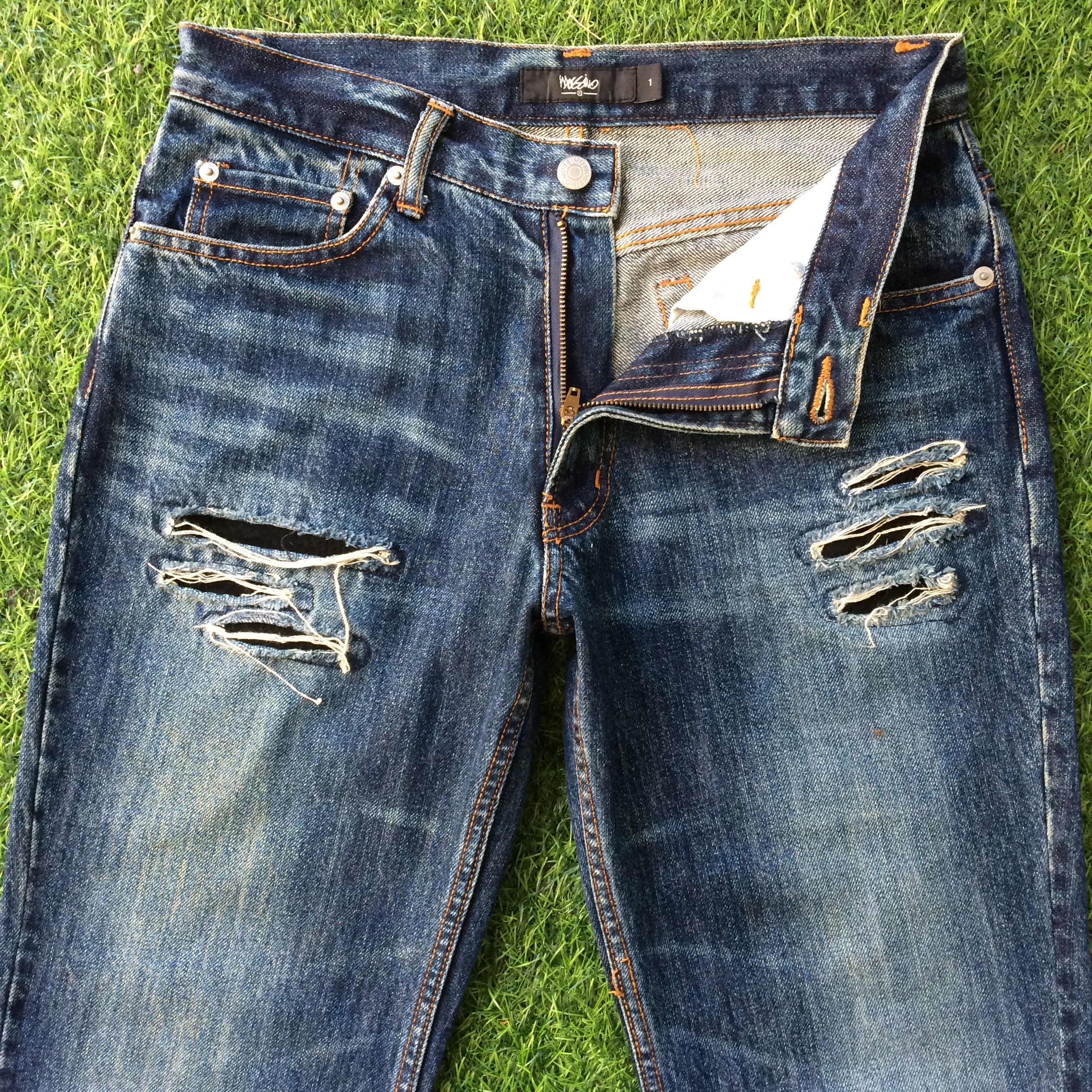 Japanese Brand Japanese Distressed Denim #D-185 Size 28" / US 6 / IT 42 - 3 Thumbnail