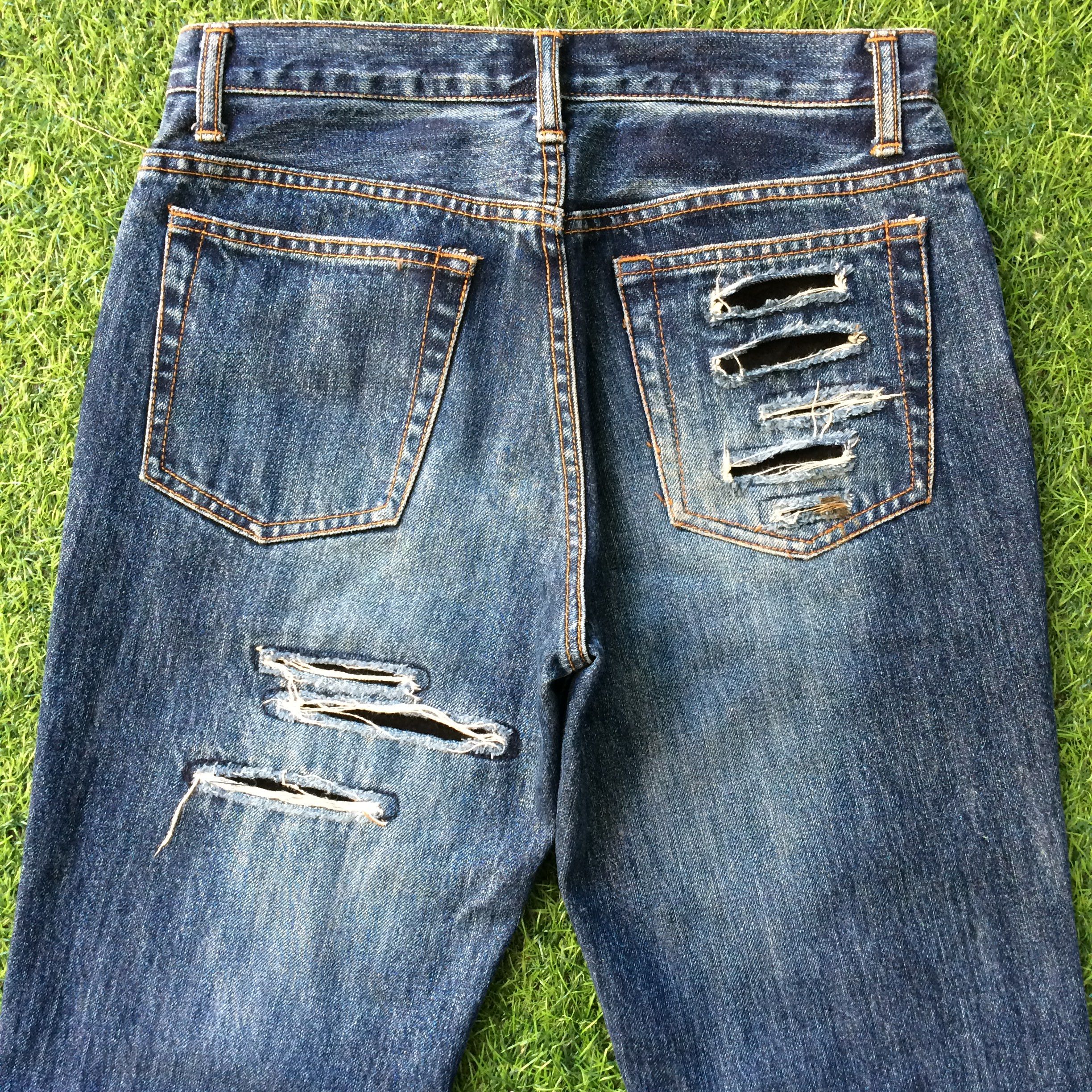 Japanese Brand Japanese Distressed Denim #D-185 Size 28" / US 6 / IT 42 - 5 Thumbnail