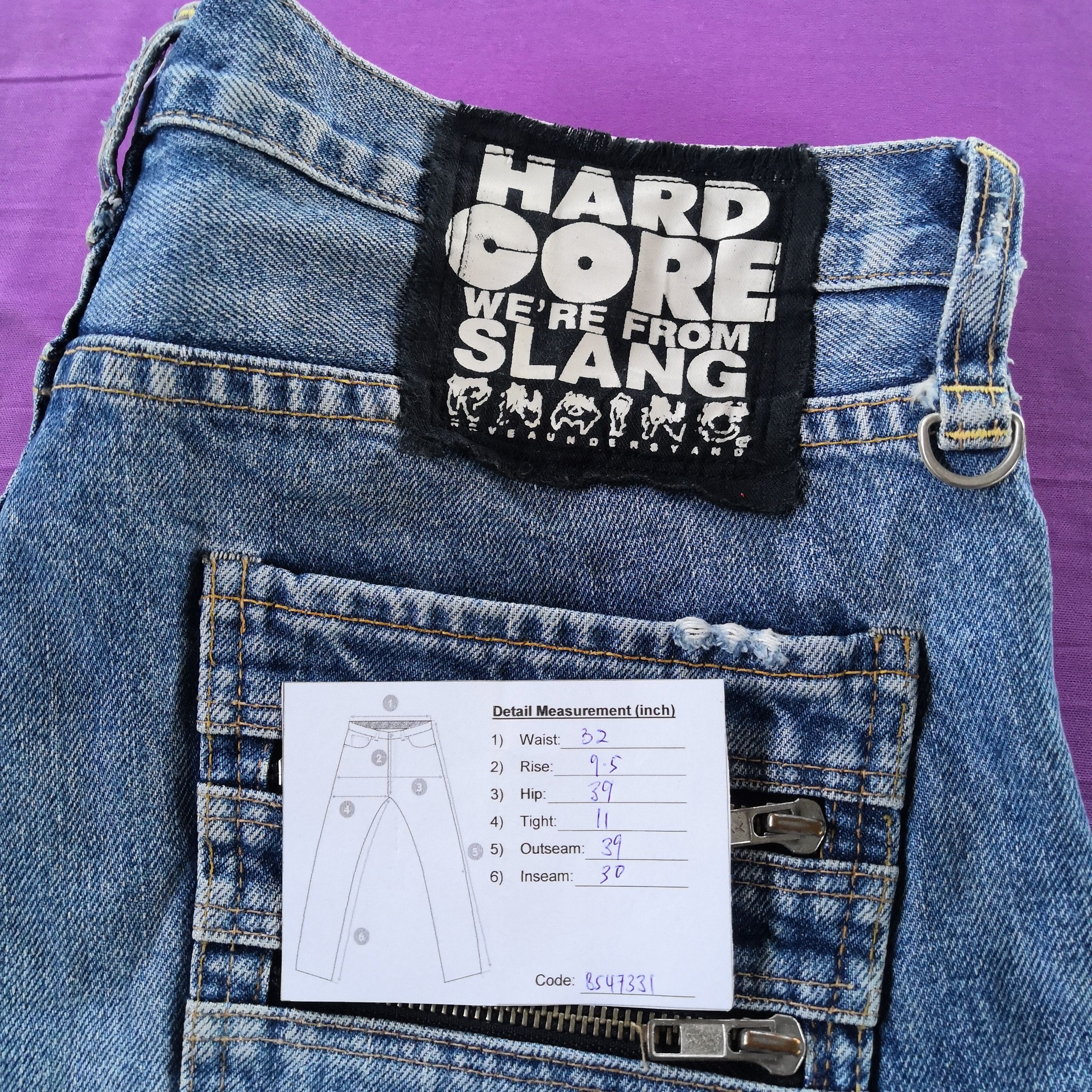 Japanese Brand Seditionaries Hard Core Denim Pants Multi Zipper Punk Jeans Size US 32 / EU 48 - 20 Thumbnail