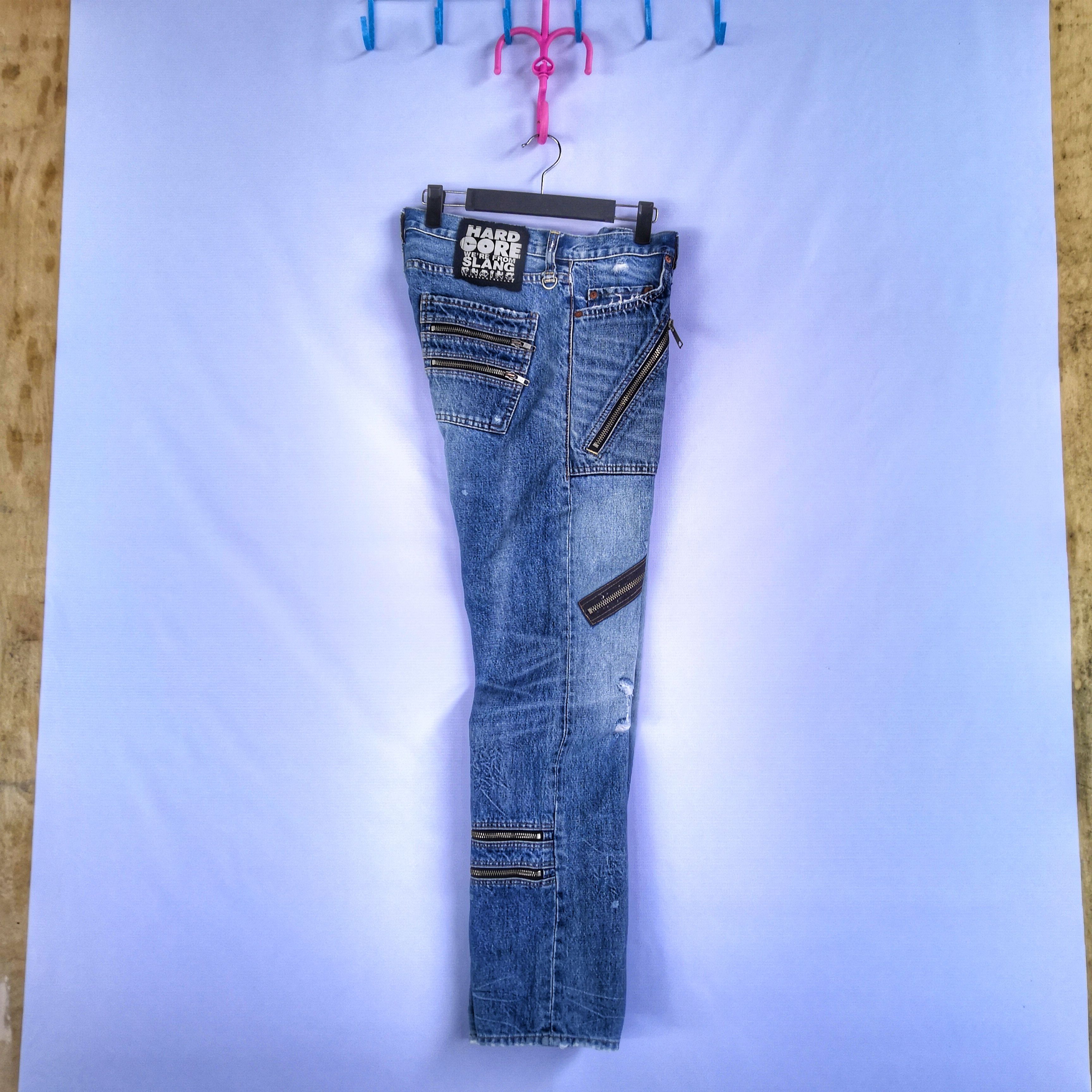 Japanese Brand Seditionaries Hard Core Denim Pants Multi Zipper Punk Jeans Size US 32 / EU 48 - 13 Thumbnail