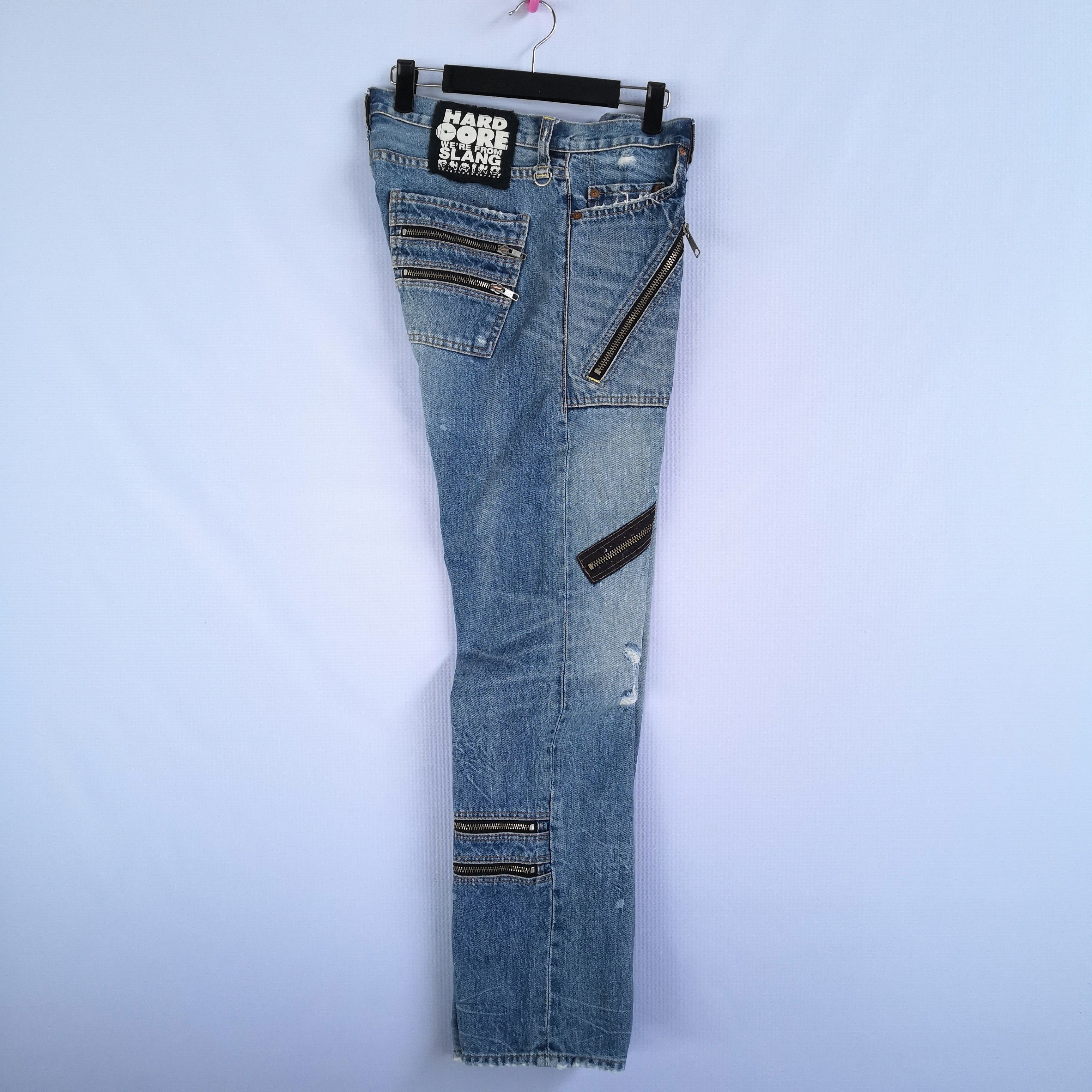 Japanese Brand Seditionaries Hard Core Denim Pants Multi Zipper Punk Jeans Size US 32 / EU 48 - 15 Thumbnail