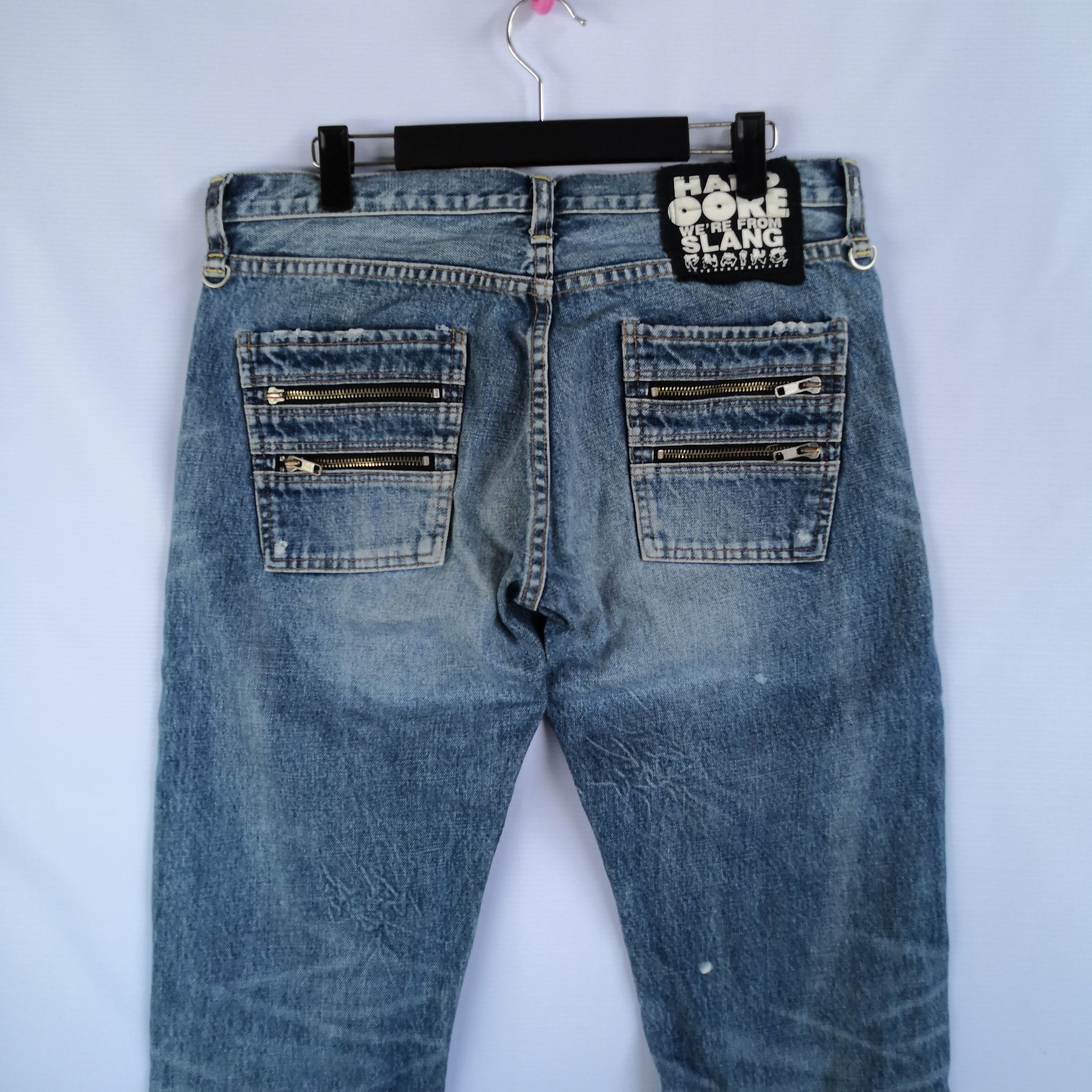 Japanese Brand Seditionaries Hard Core Denim Pants Multi Zipper Punk Jeans Size US 32 / EU 48 - 6 Thumbnail