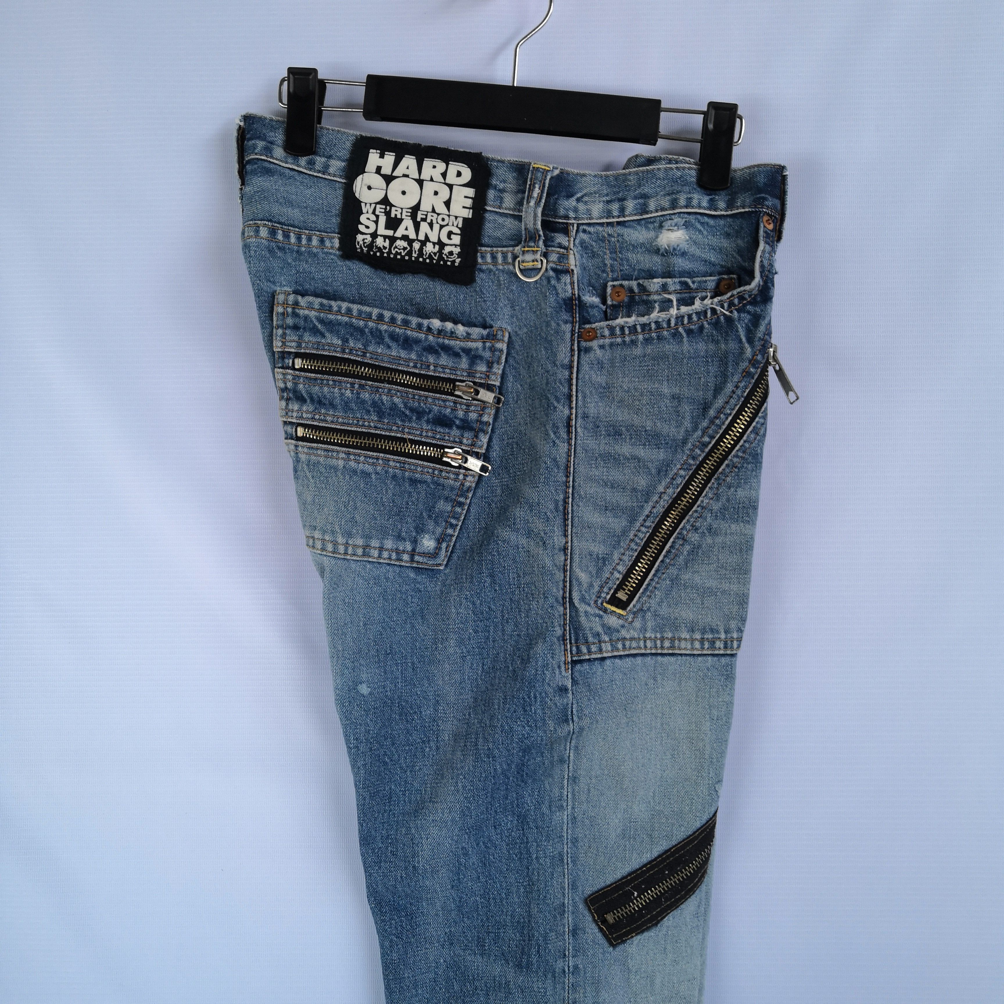 Japanese Brand Seditionaries Hard Core Denim Pants Multi Zipper Punk Jeans Size US 32 / EU 48 - 17 Thumbnail