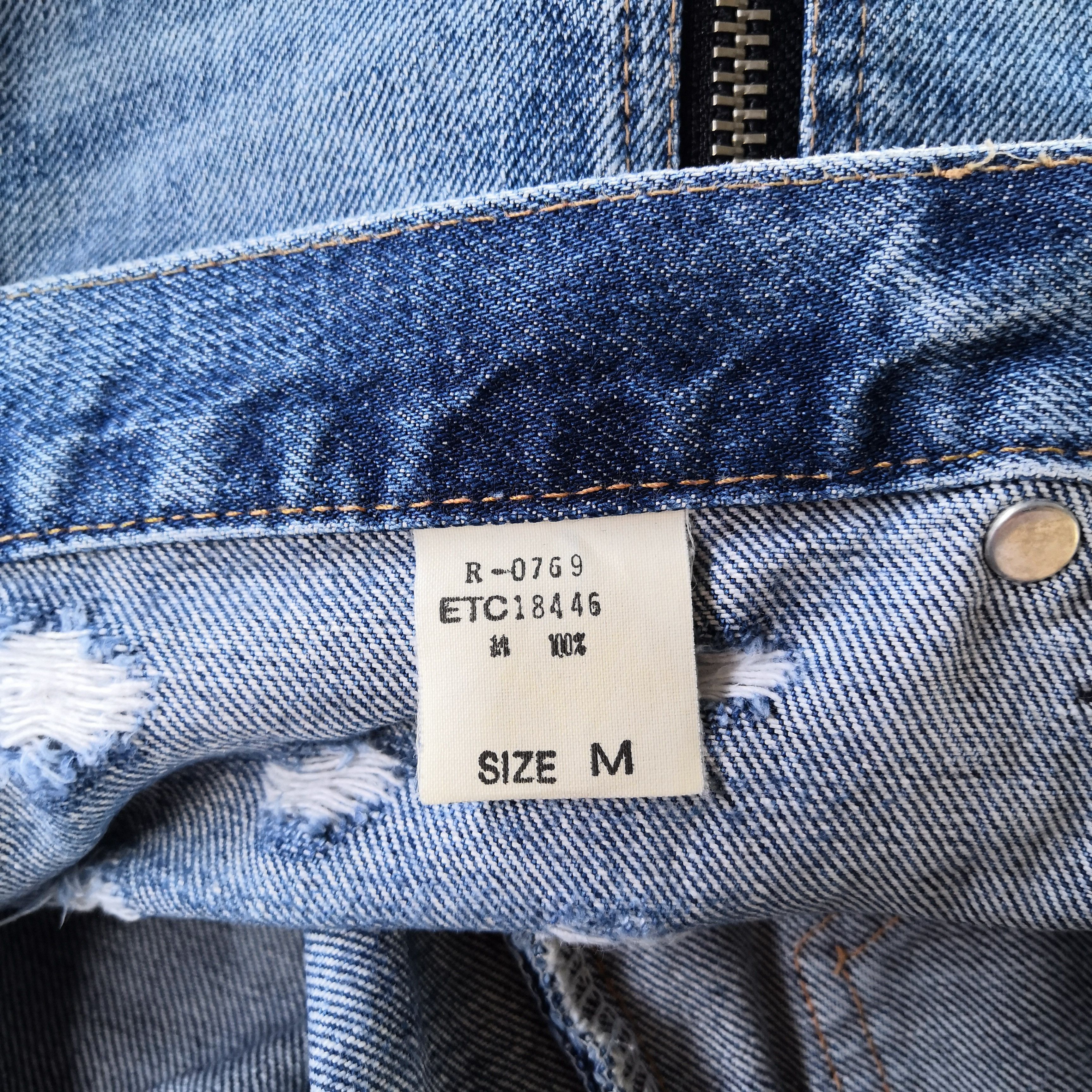 Japanese Brand Seditionaries Hard Core Denim Pants Multi Zipper Punk Jeans Size US 32 / EU 48 - 18 Thumbnail