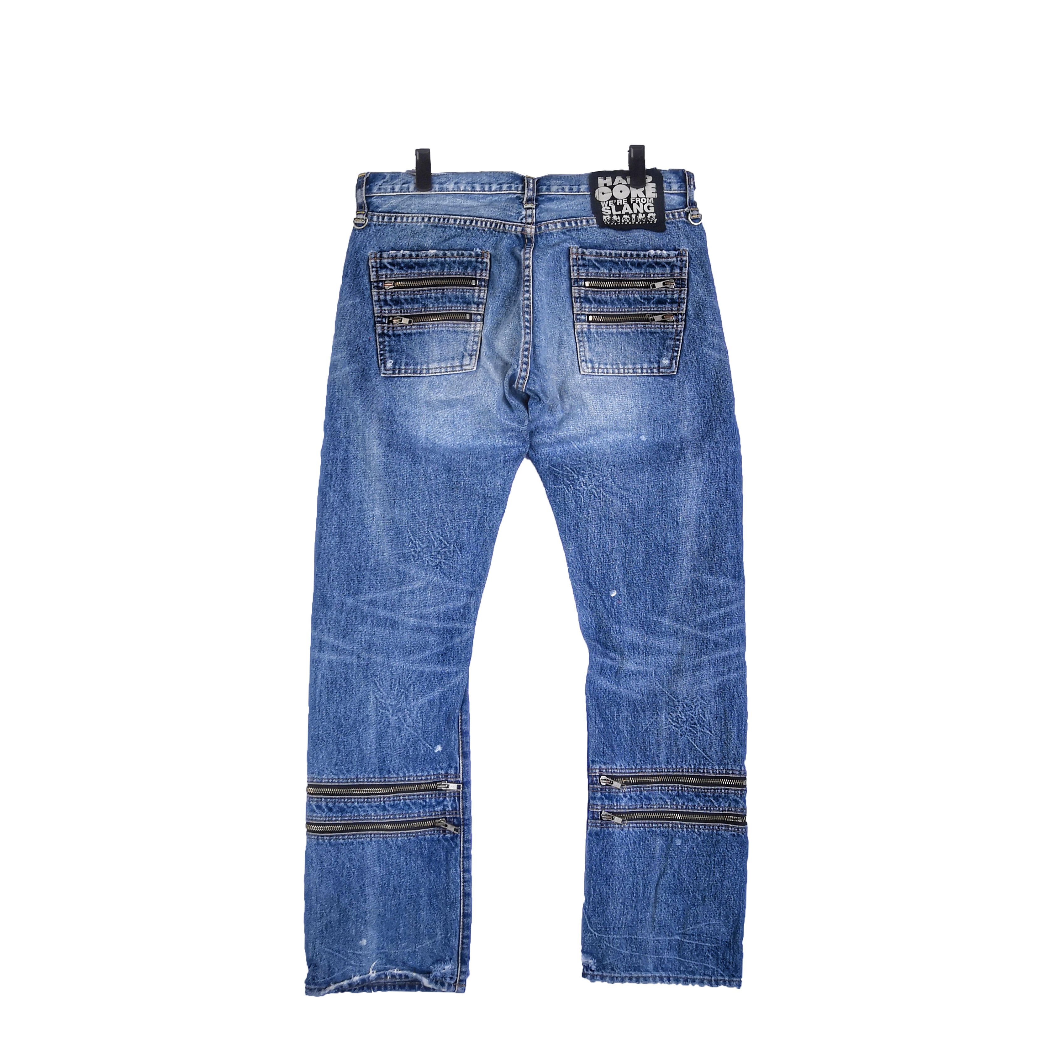 Japanese Brand Seditionaries Hard Core Denim Pants Multi Zipper Punk Jeans Size US 32 / EU 48 - 2 Thumbnail