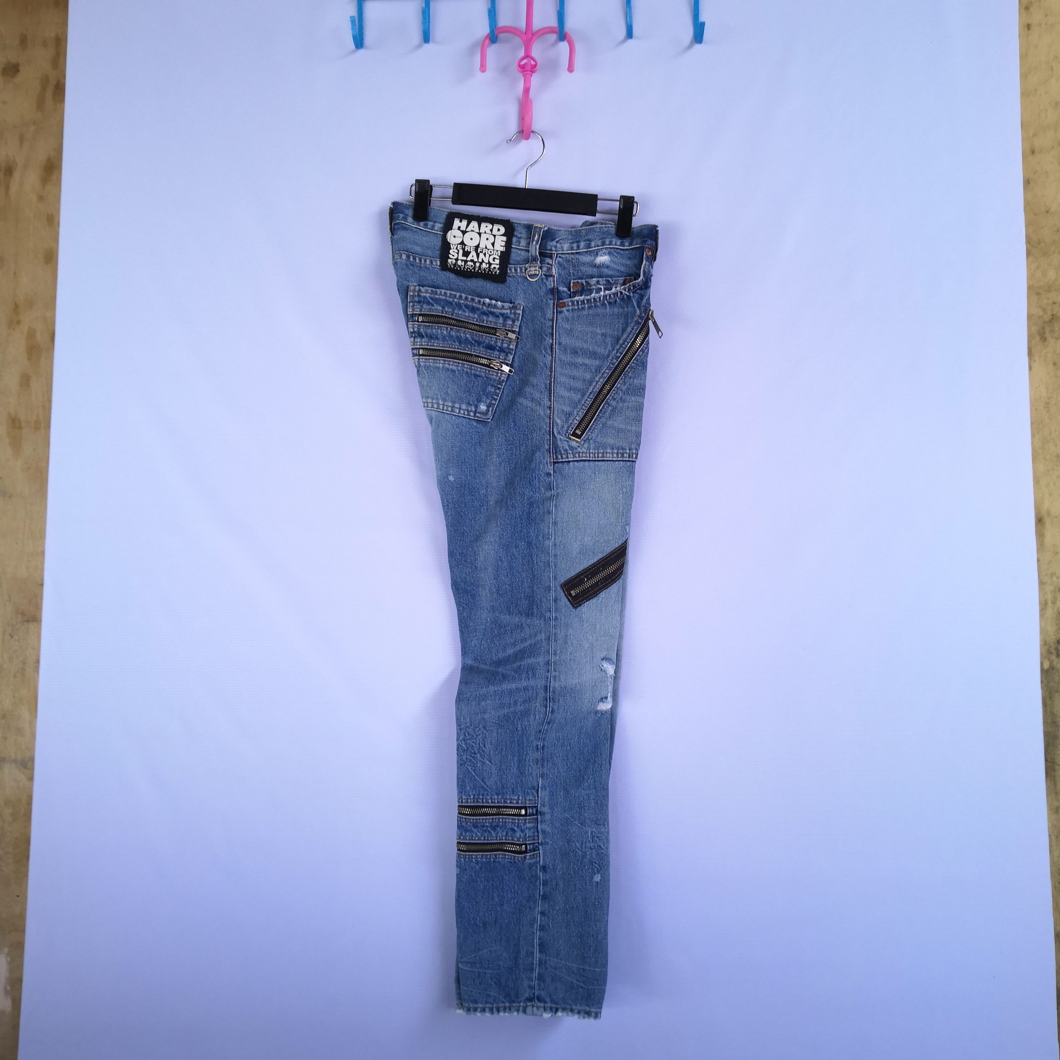 Japanese Brand Seditionaries Hard Core Denim Pants Multi Zipper Punk Jeans Size US 32 / EU 48 - 12 Thumbnail