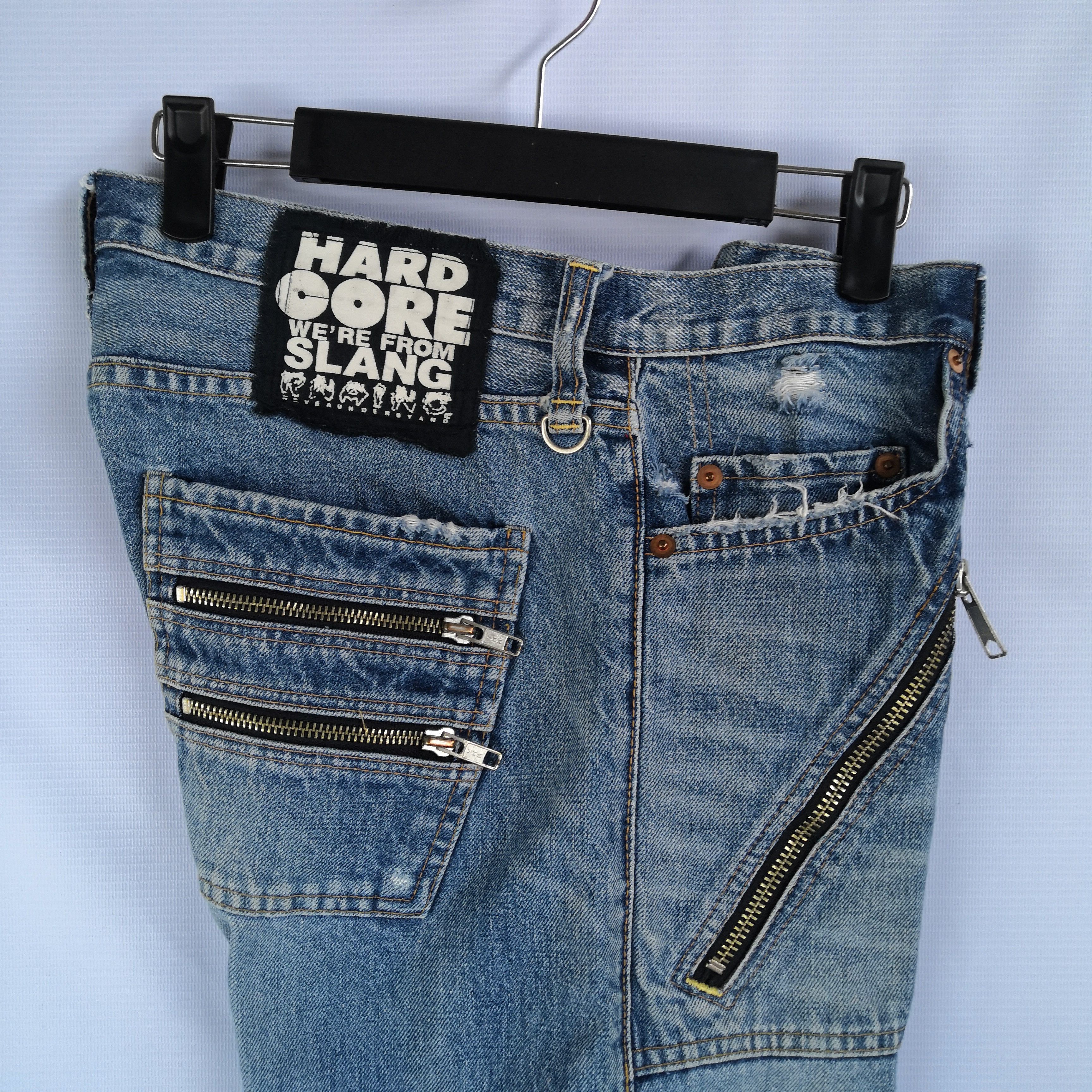 Japanese Brand Seditionaries Hard Core Denim Pants Multi Zipper Punk Jeans Size US 32 / EU 48 - 16 Thumbnail