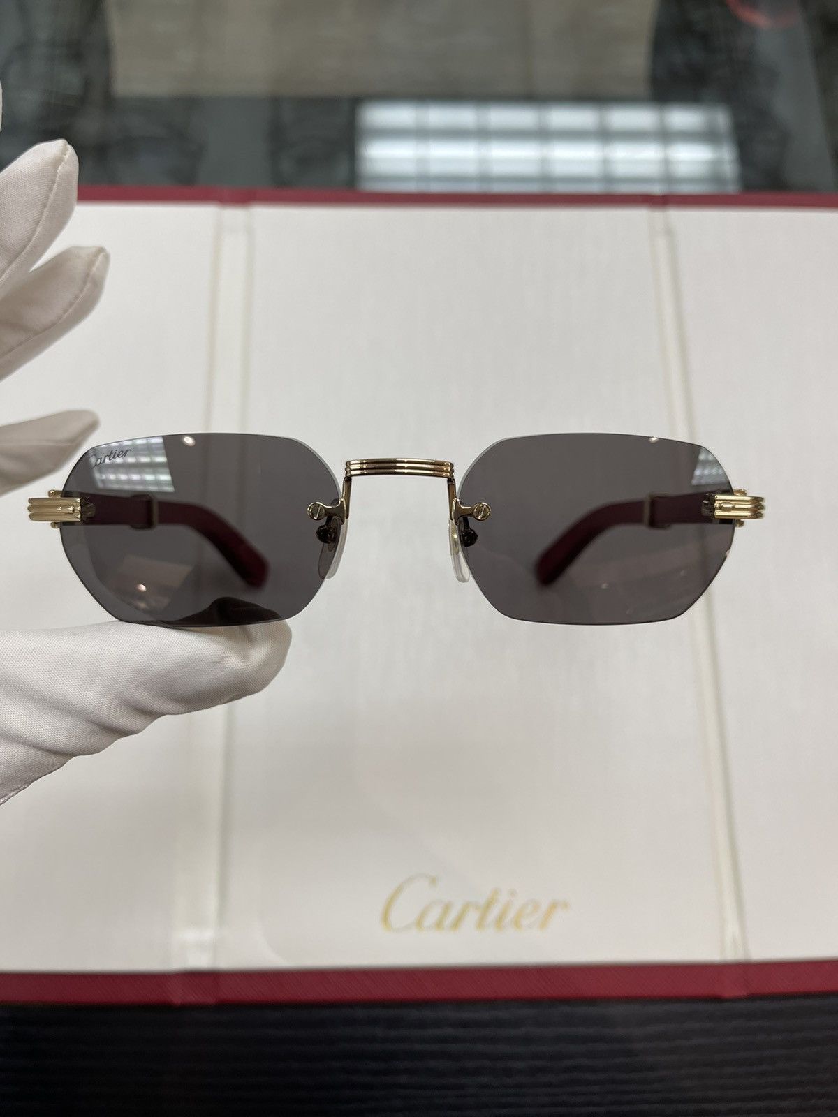 Cartier Cartier Red Woods Sunglasses 2023 Noble Collection Size ONE SIZE - 4 Thumbnail