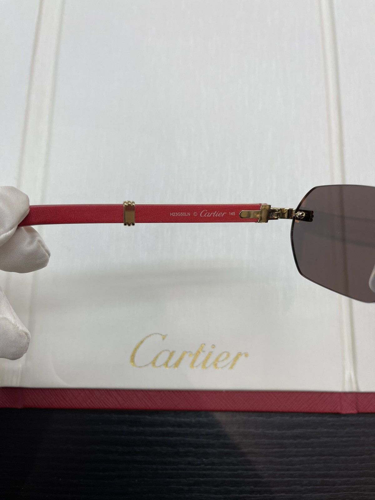 Cartier Cartier Red Woods Sunglasses 2023 Noble Collection Size ONE SIZE - 5 Thumbnail