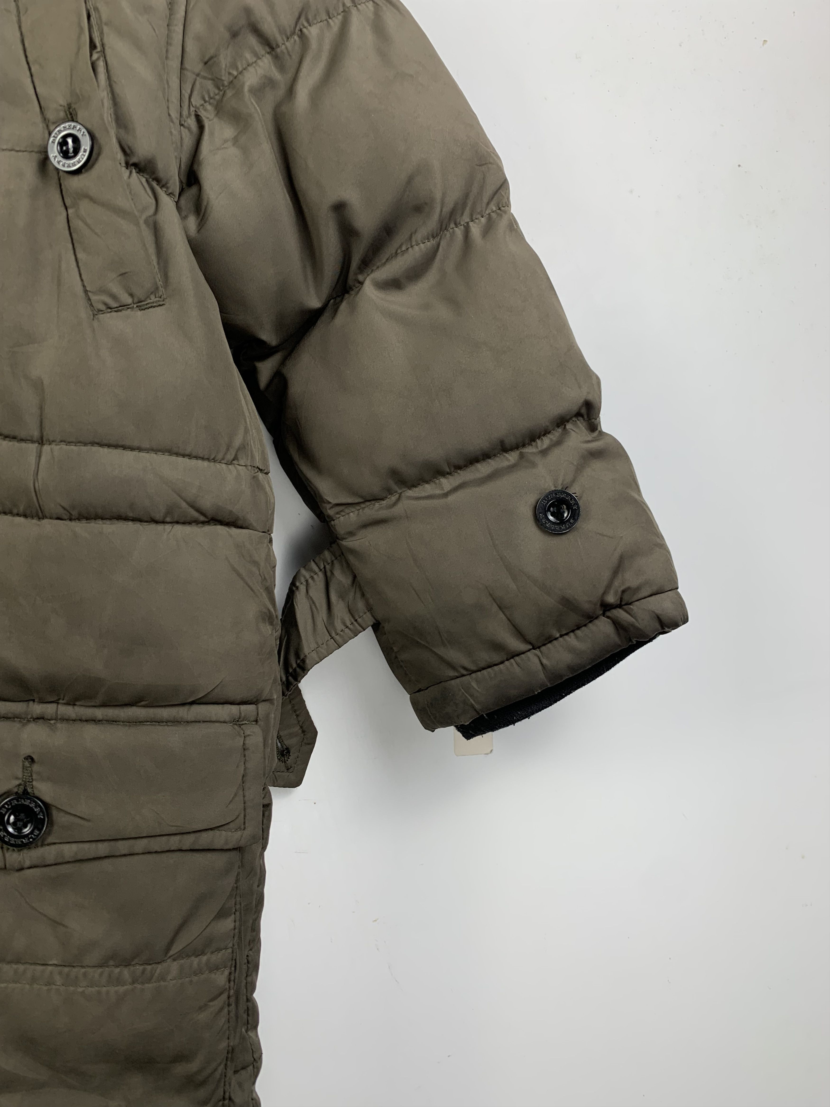 Burberry Vintage BURBERRY Kids Puffer Hoodie Zip Up Jacket Size US XXS / EU 40 - 7 Thumbnail