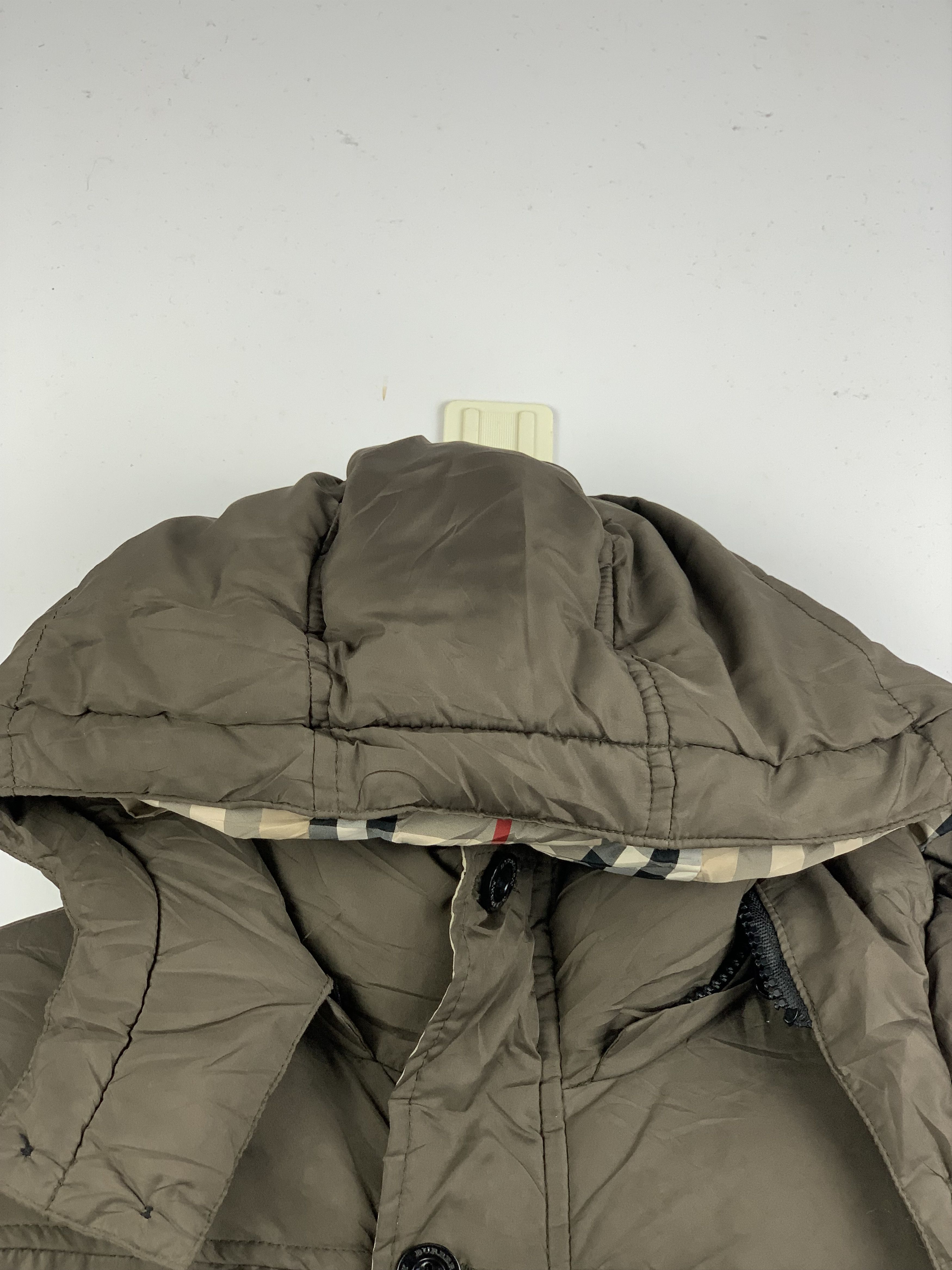 Burberry Vintage BURBERRY Kids Puffer Hoodie Zip Up Jacket Size US XXS / EU 40 - 2 Thumbnail