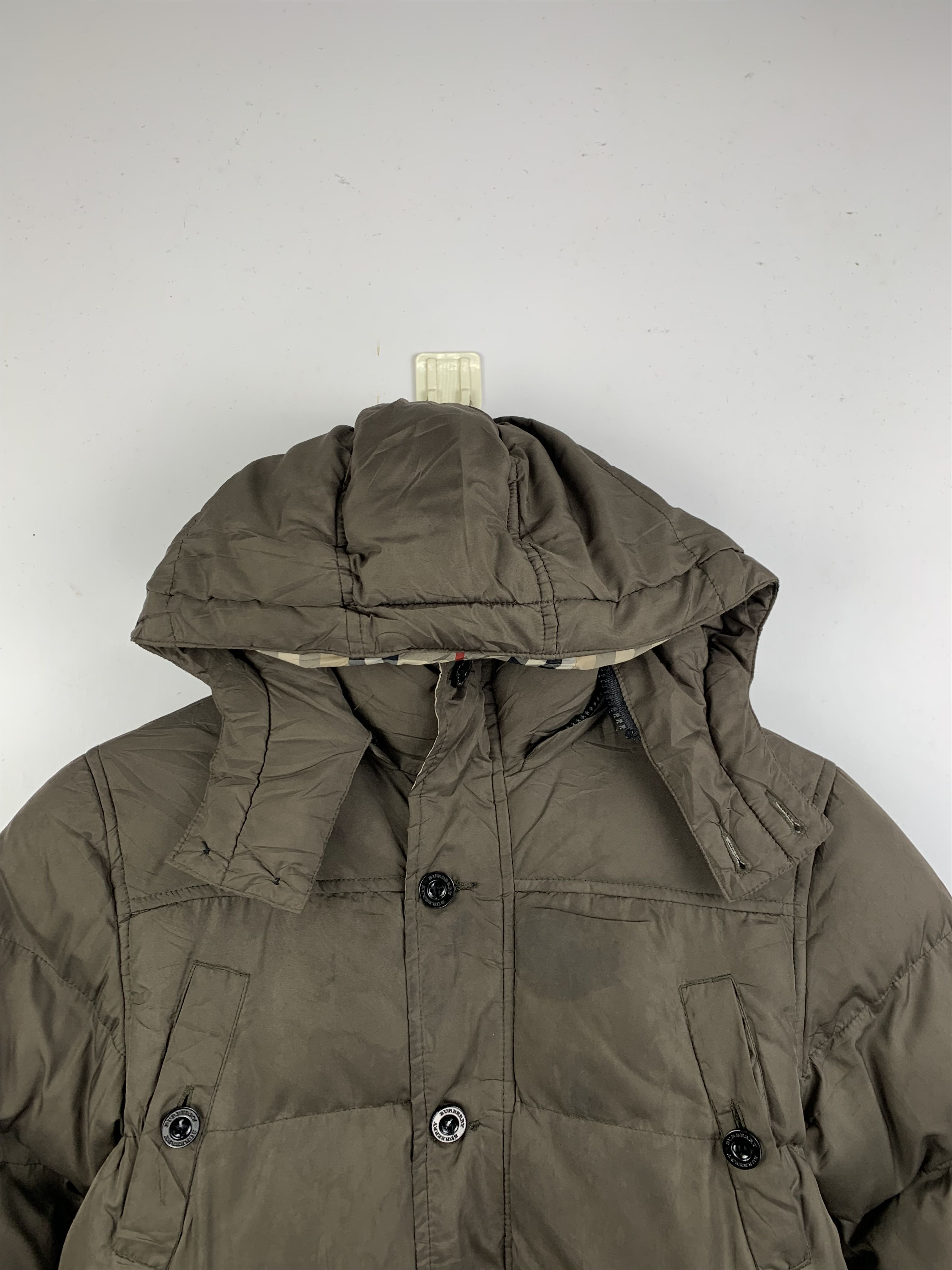 Burberry Vintage BURBERRY Kids Puffer Hoodie Zip Up Jacket Size US XXS / EU 40 - 3 Thumbnail