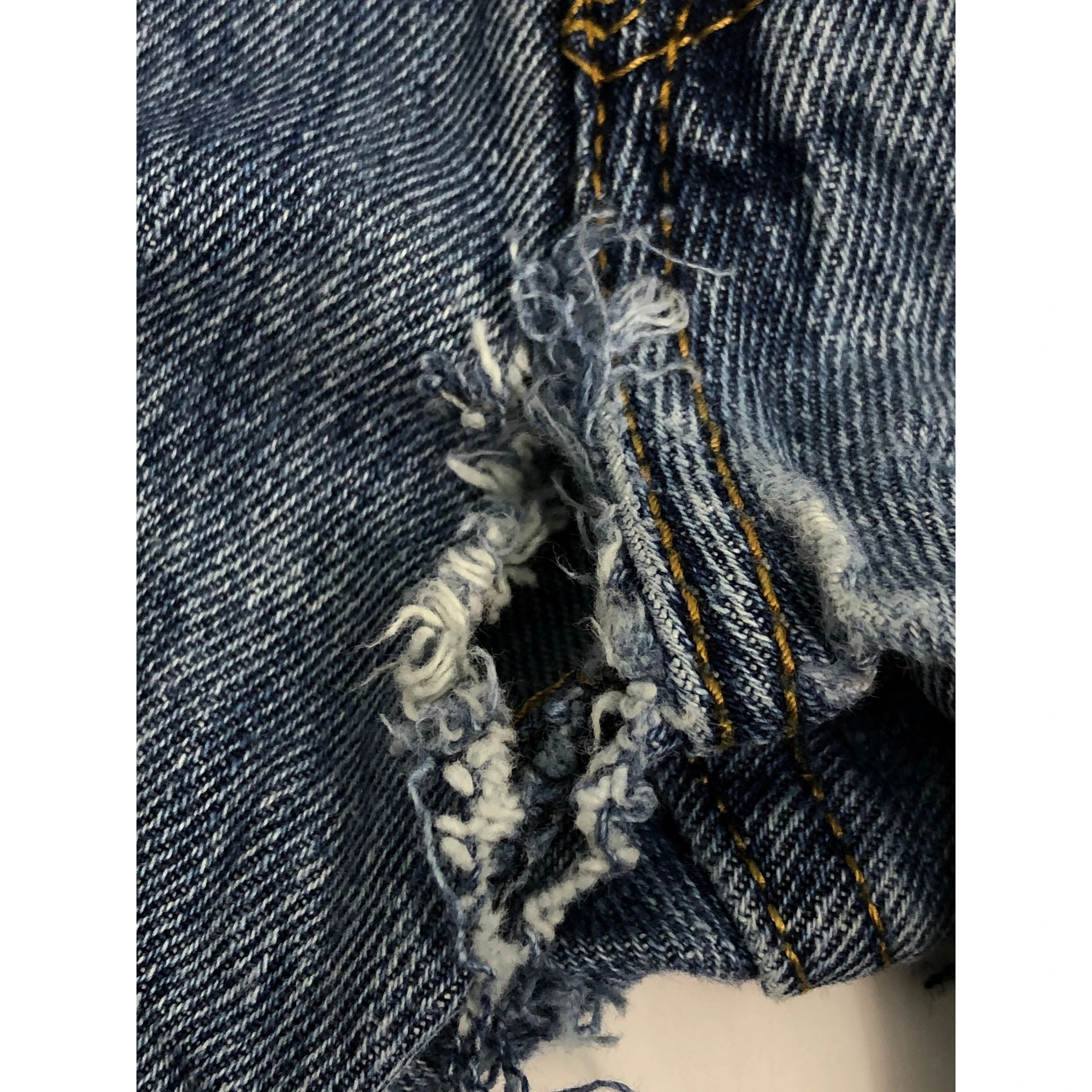 Levi's Vintage Levis 501 Distressed Faded Denim DP0074 Size US 34 / EU 50 - 8 Thumbnail