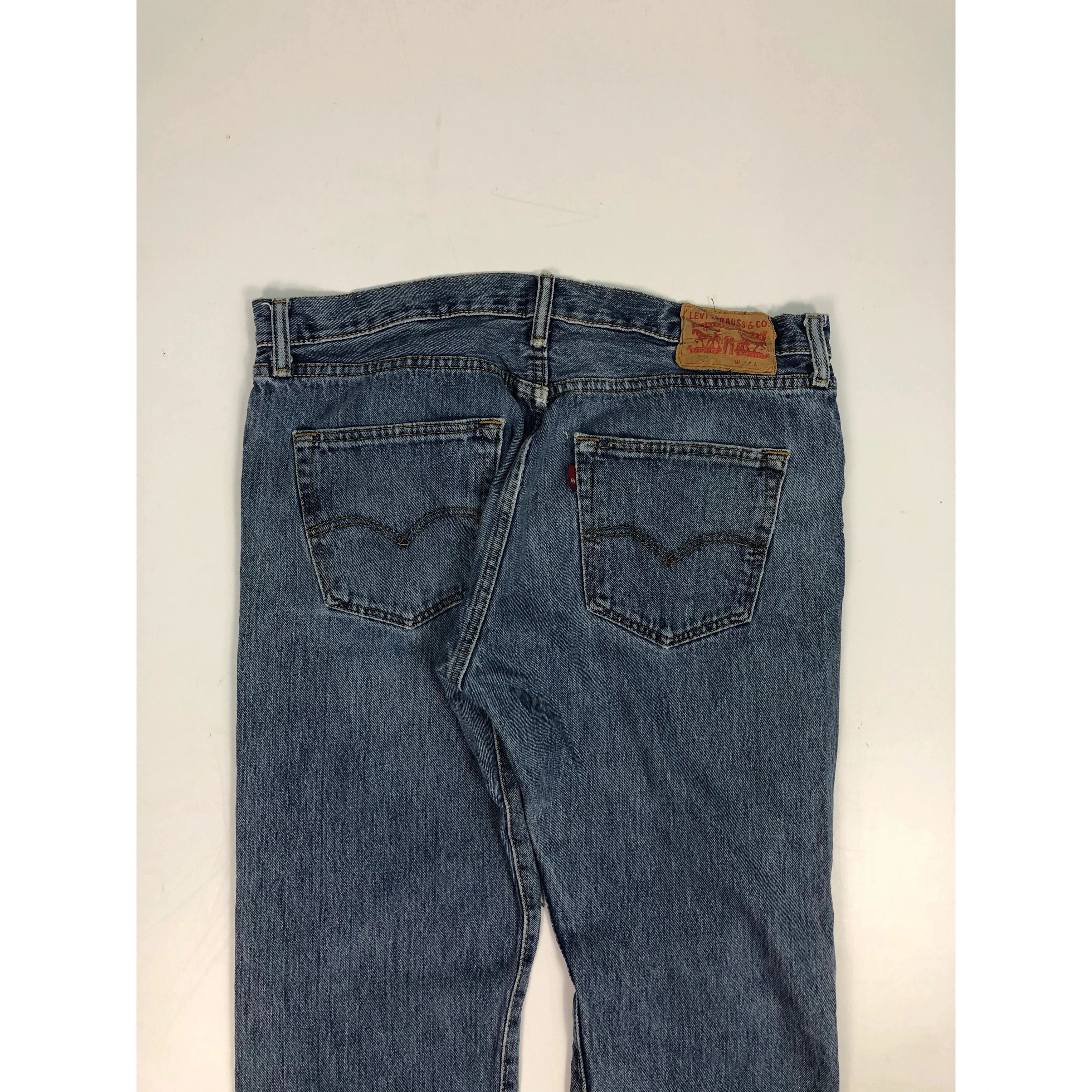 Levi's Vintage Levis 501 Distressed Faded Denim DP0074 Size US 34 / EU 50 - 4 Thumbnail