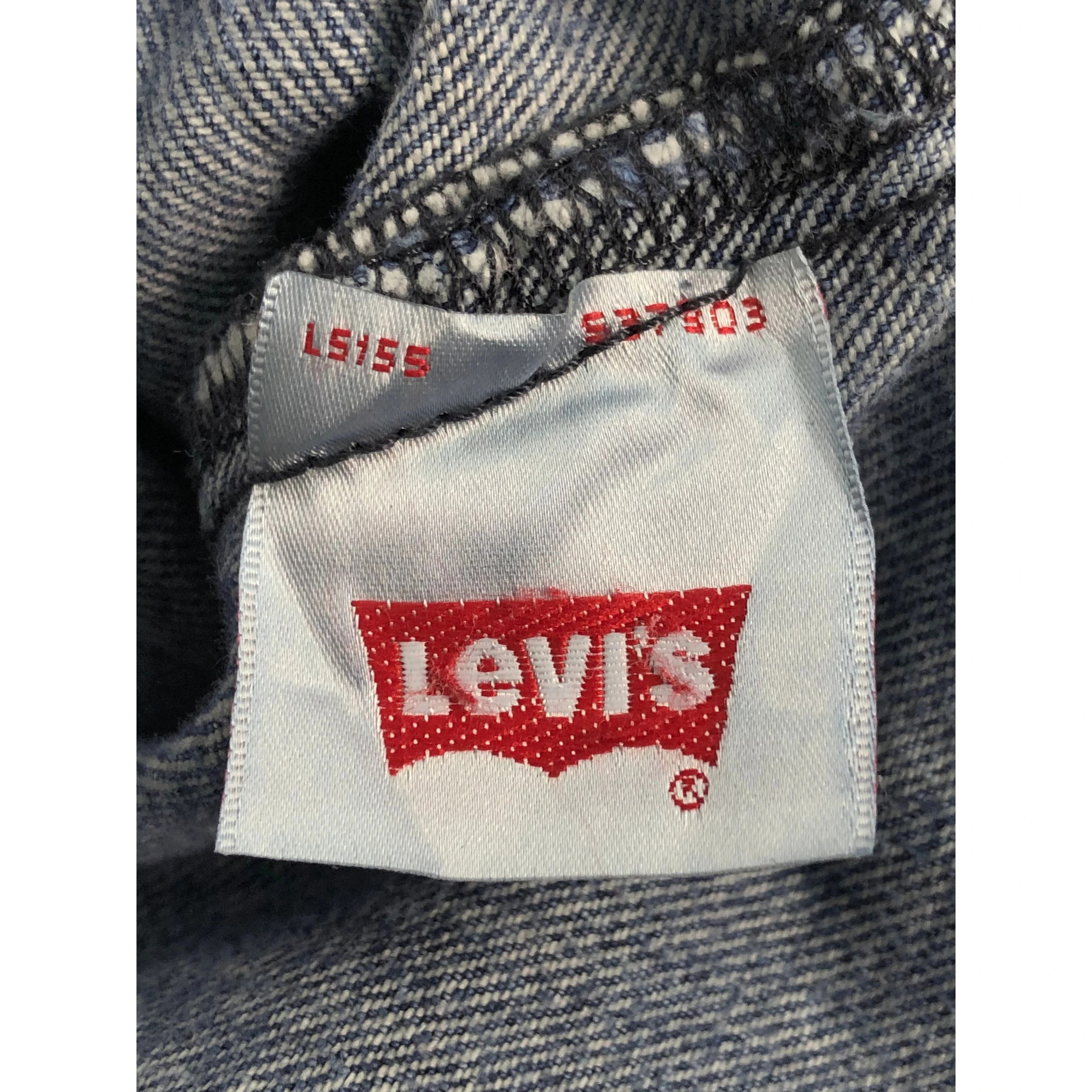 Levi's Vintage Levis 501 Distressed Faded Denim DP0074 Size US 34 / EU 50 - 6 Thumbnail