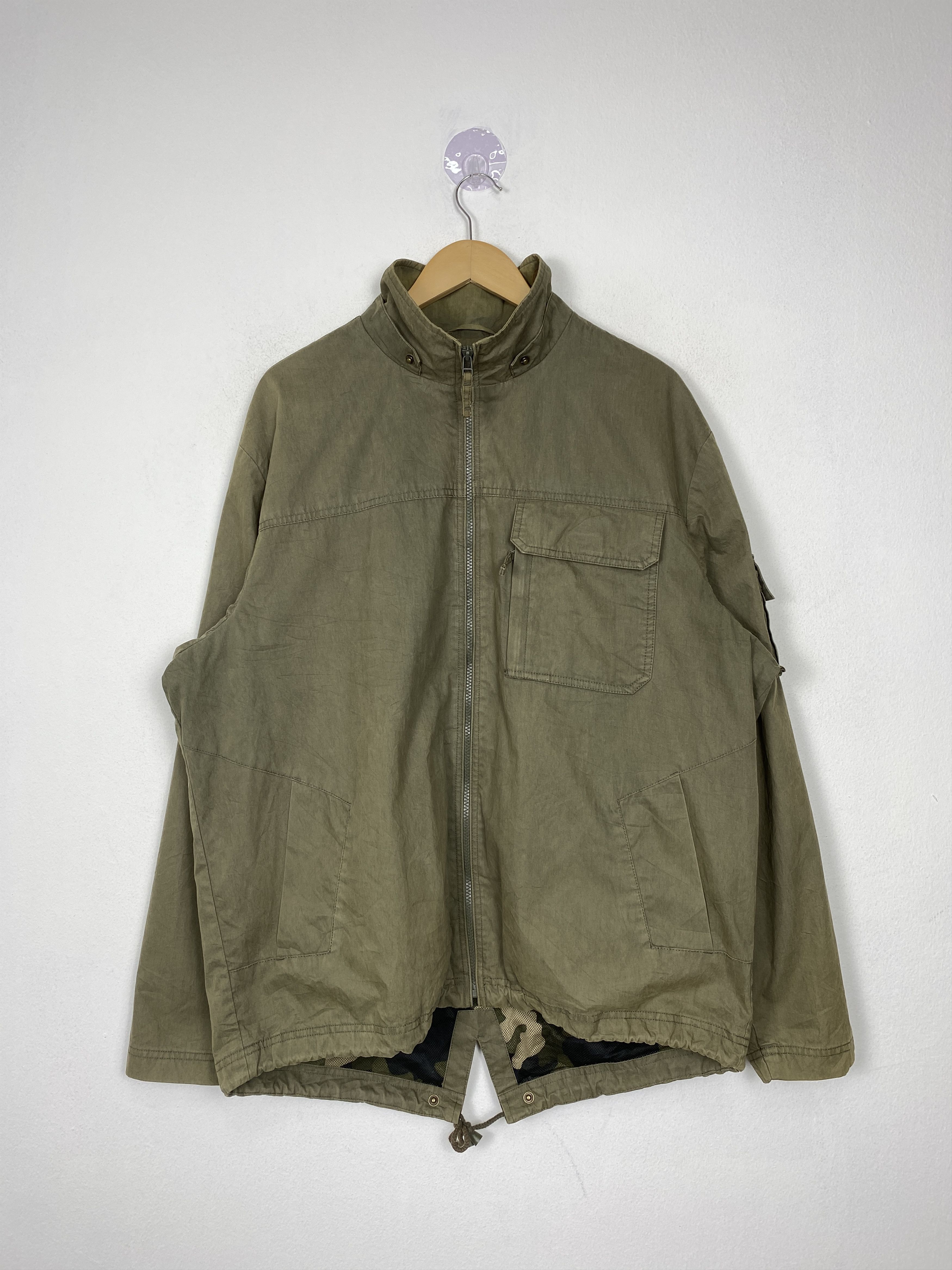 Vintage NEXT Camo Lining Full Zip Twill Canvas Jacket